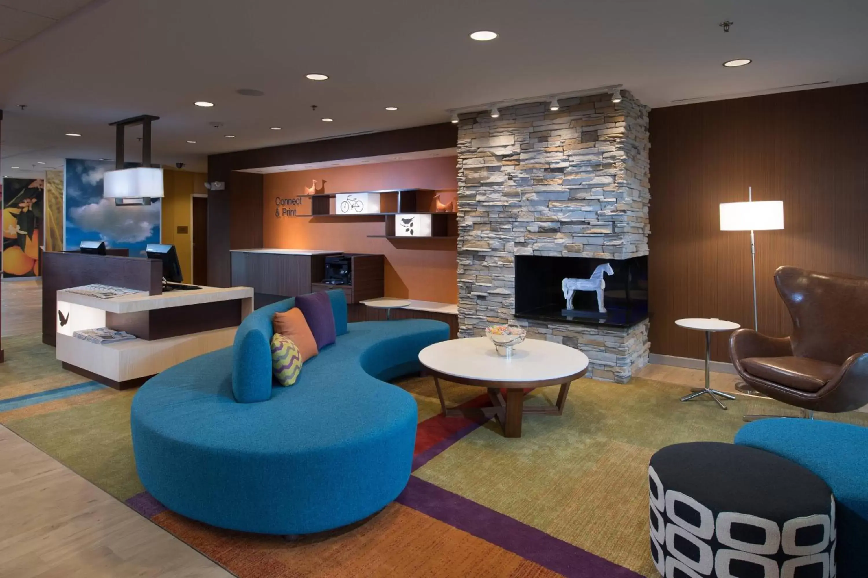Lobby or reception, Lounge/Bar in Fairfield Inn & Suites by Marriott Houma Southeast