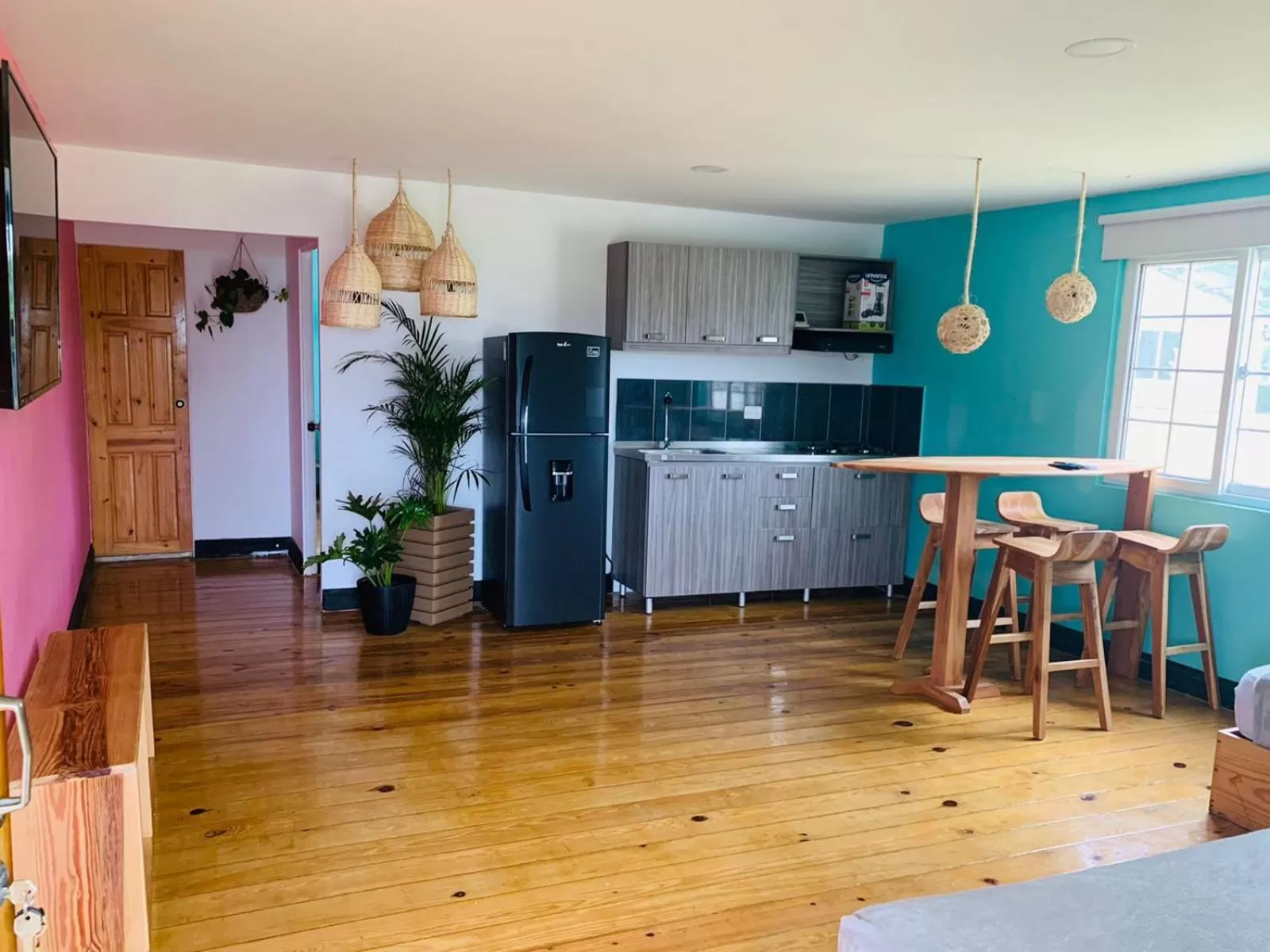 Kitchen or kitchenette in Be Happy Hotel