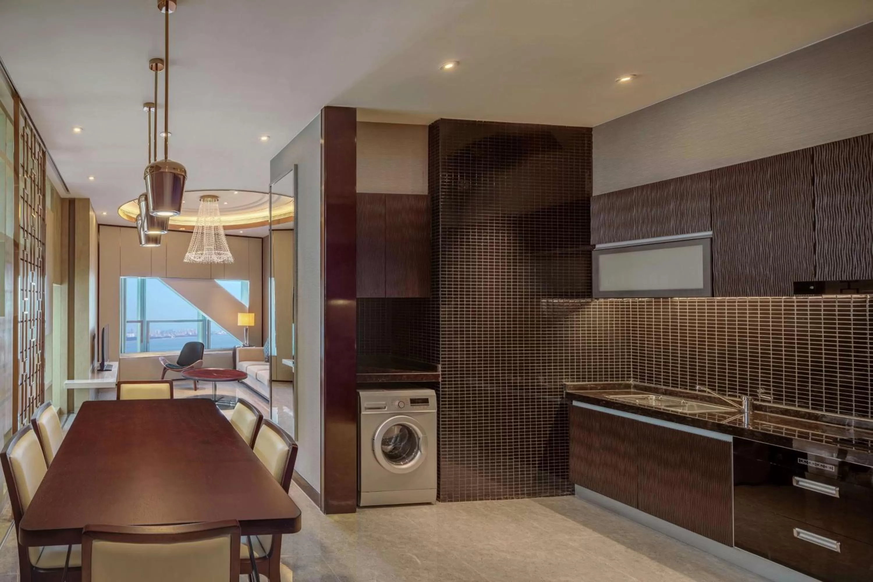 Kitchen or kitchenette in Hilton Haikou