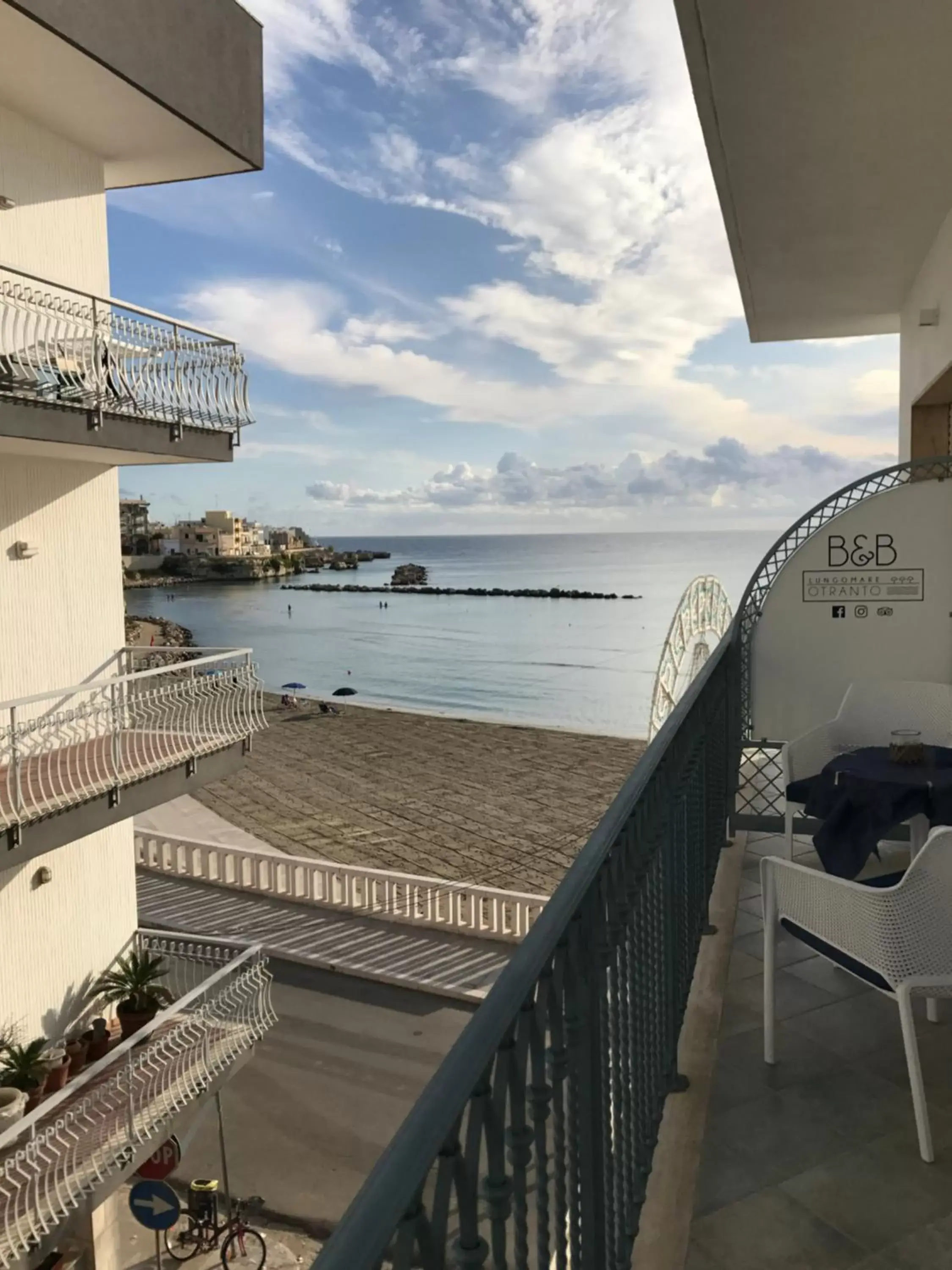 Balcony/Terrace in B&b Lungomare Otranto