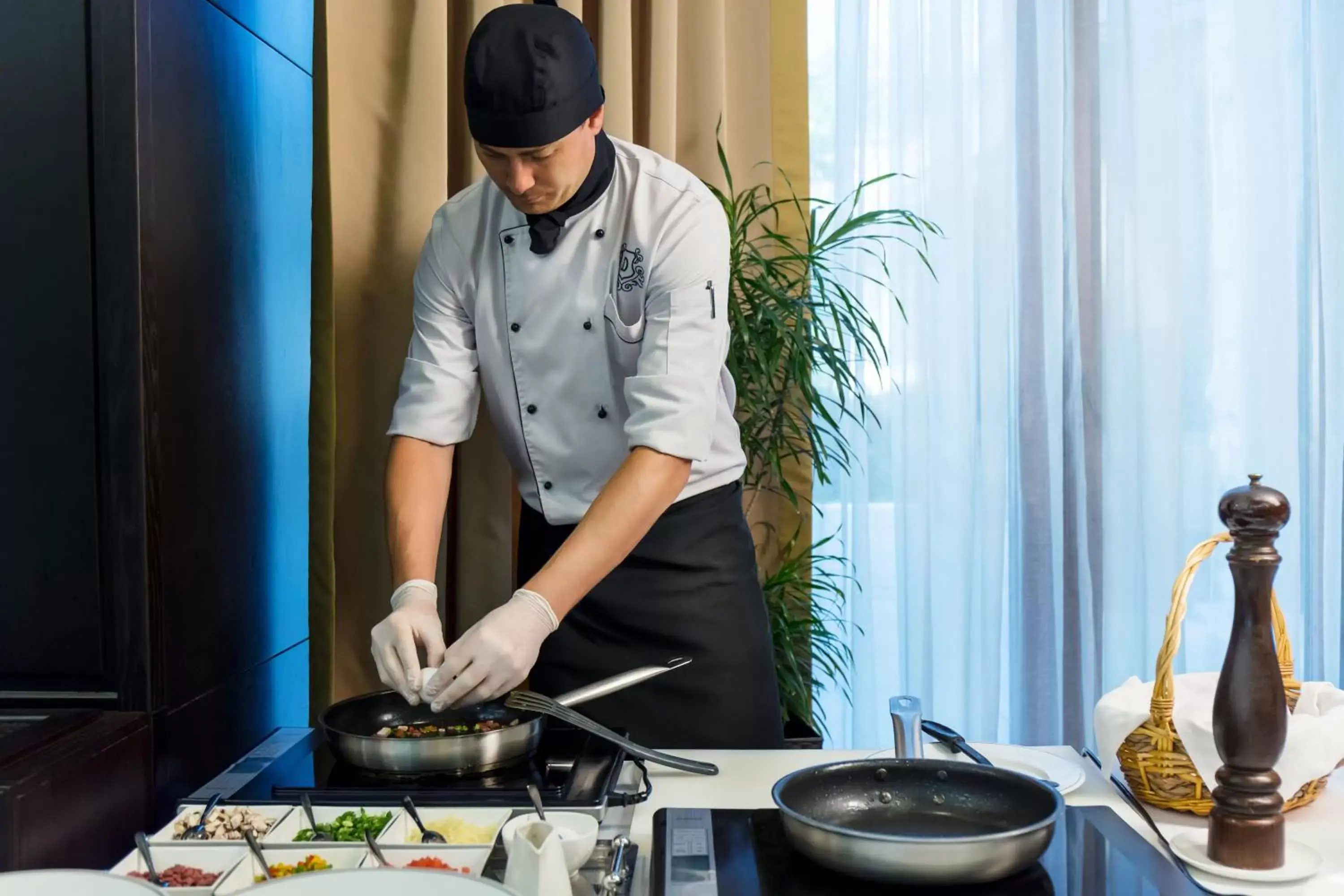 Breakfast, Staff in The Dostyk Hotel