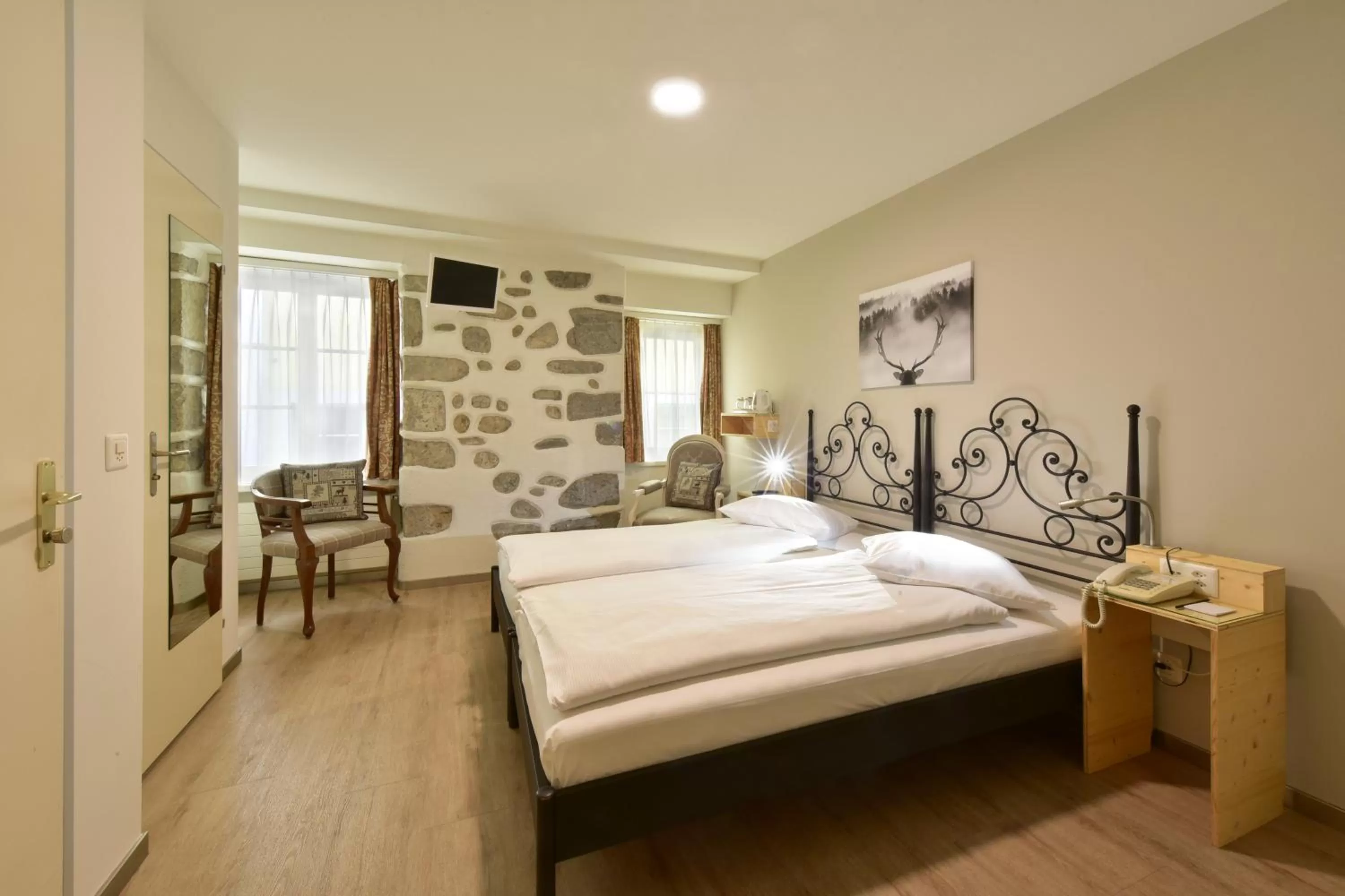 Photo of the whole room, Bed in Hotel Hirschen