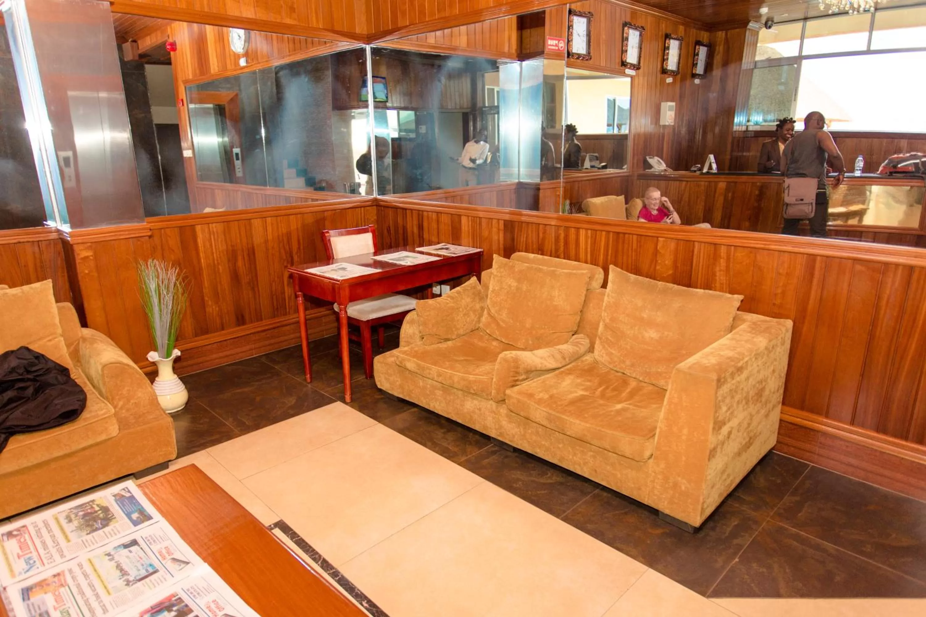 Lobby or reception in Kigaliview Hotel and Apartments