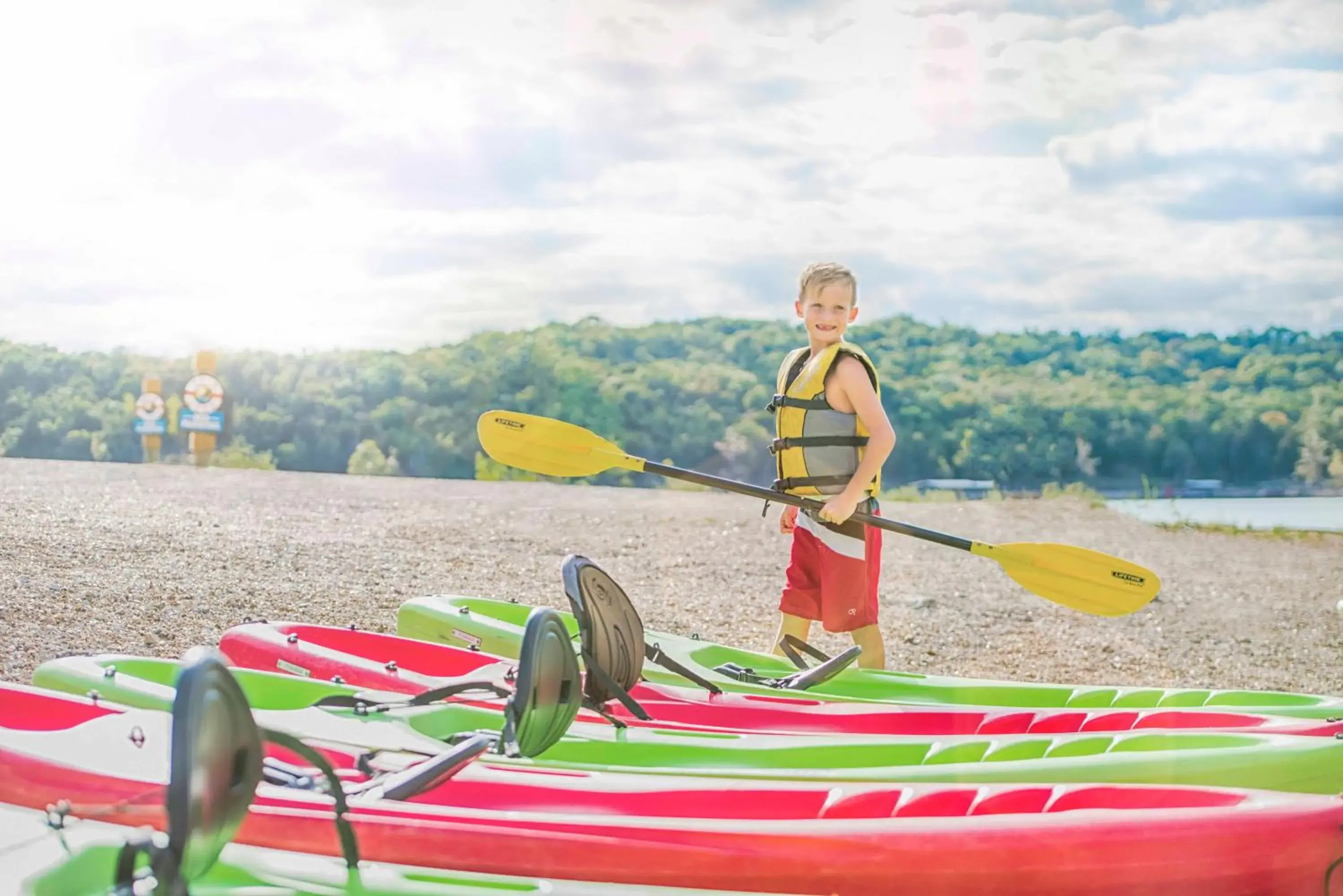 Beach, Canoeing in Still Waters Resort