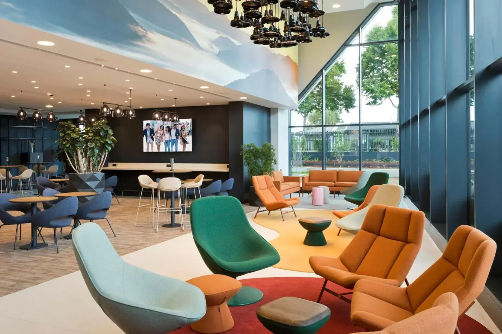 Lounge or bar in Citadines Eurometropole Strasbourg Lounge or bar in Citadines Eurometropole Strasbourg