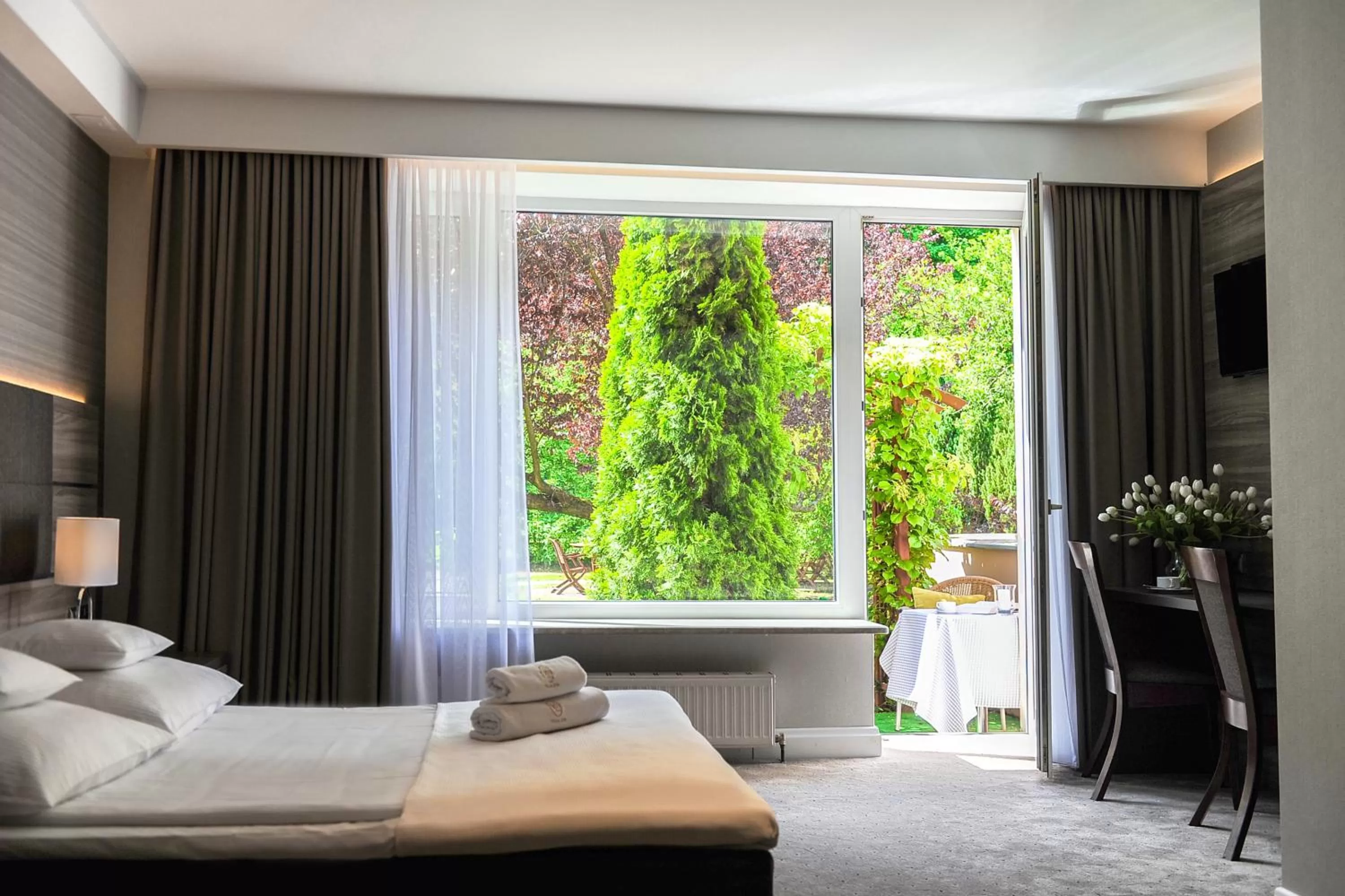 Bed in Hotel Villa Eva