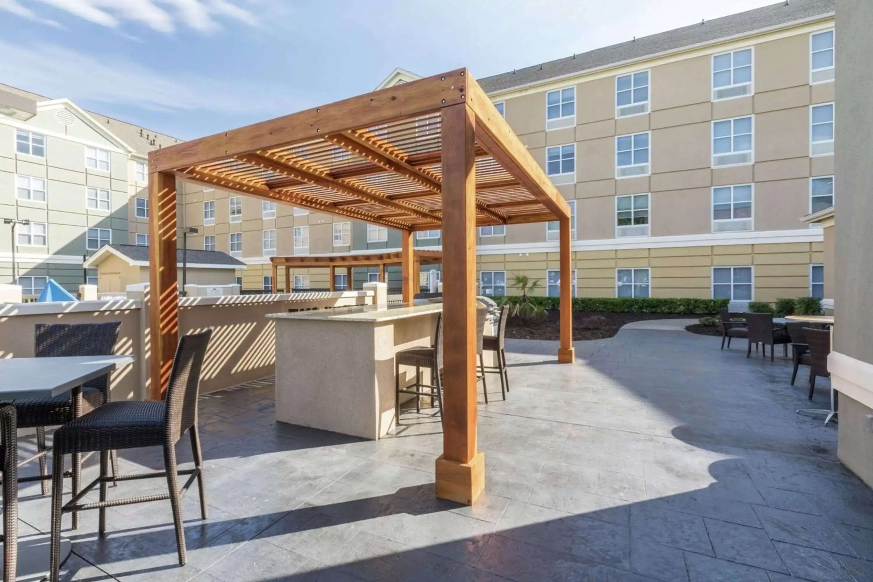 Patio in Homewood Suites by Hilton Greenville