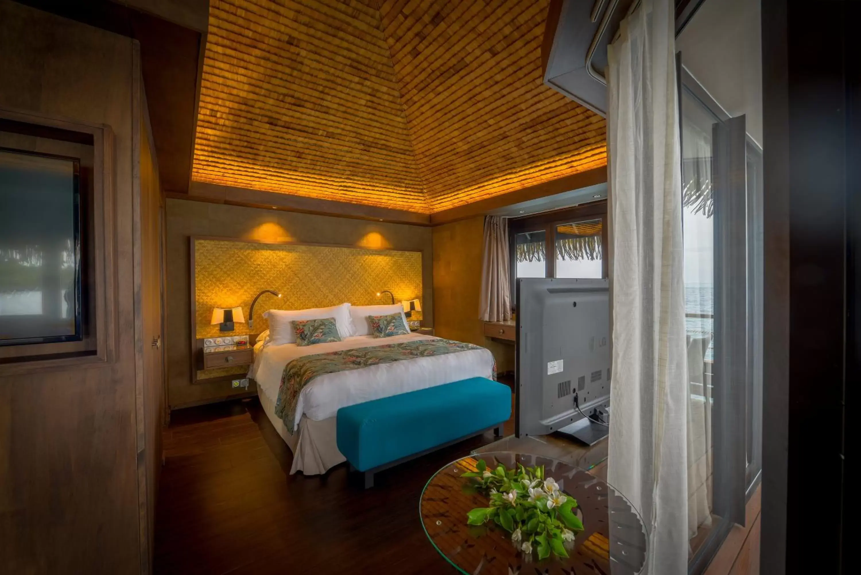 Bed in InterContinental Tahiti Resort & Spa by IHG Bed in InterContinental Tahiti Resort & Spa by IHG