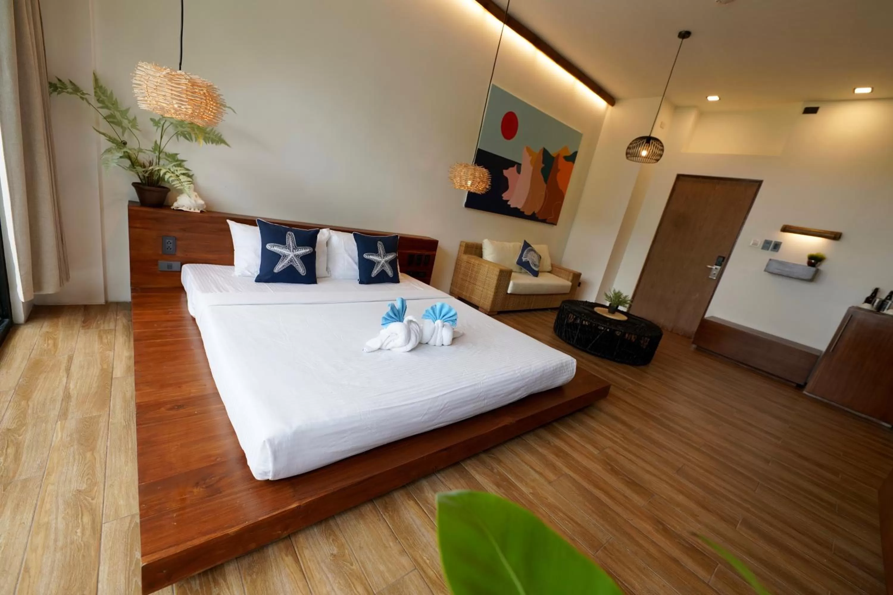 Bed in Nacpan Beach Resort Managed by H Hospitality - Newly Renovated