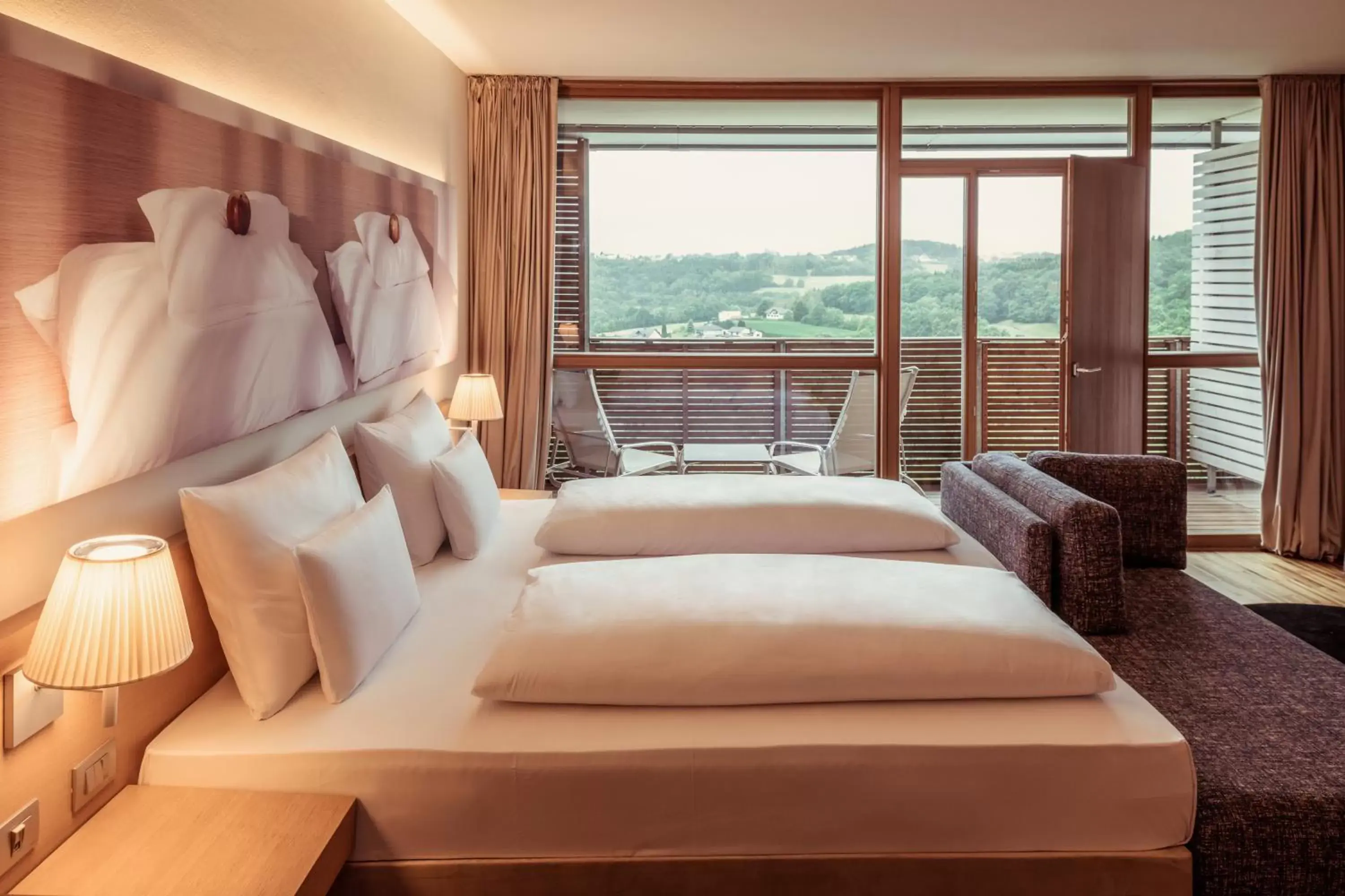 Deluxe Double Room with Pool View in Falkensteiner Balance Resort Stegersbach - Adults only