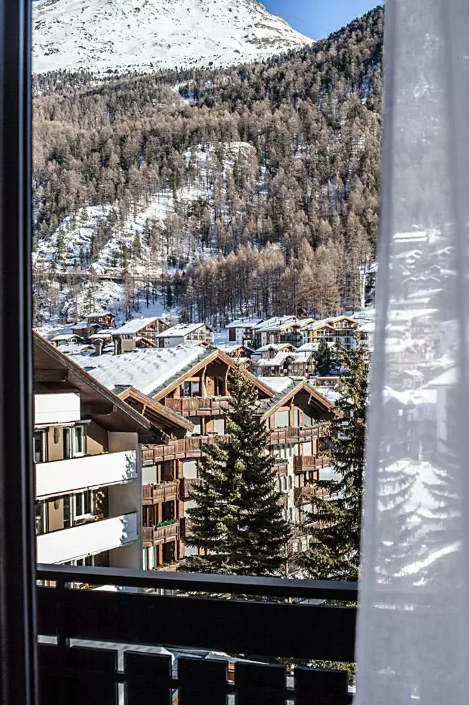View (from property/room), Winter in Schweizerhof Zermatt - a Small Luxury Hotel