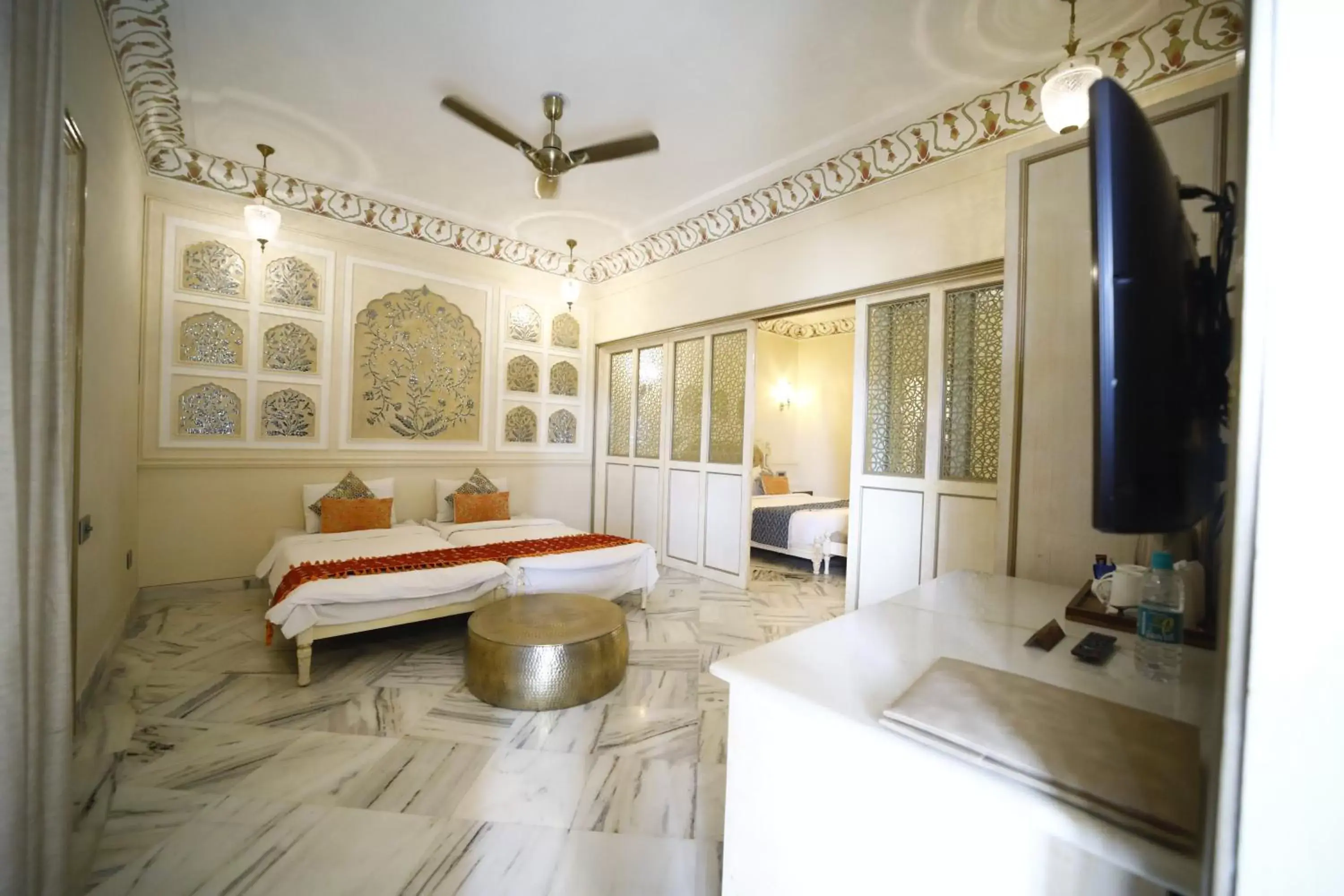 Photo of the whole room, Bathroom in Laxmi Palace Heritage Boutique Hotel