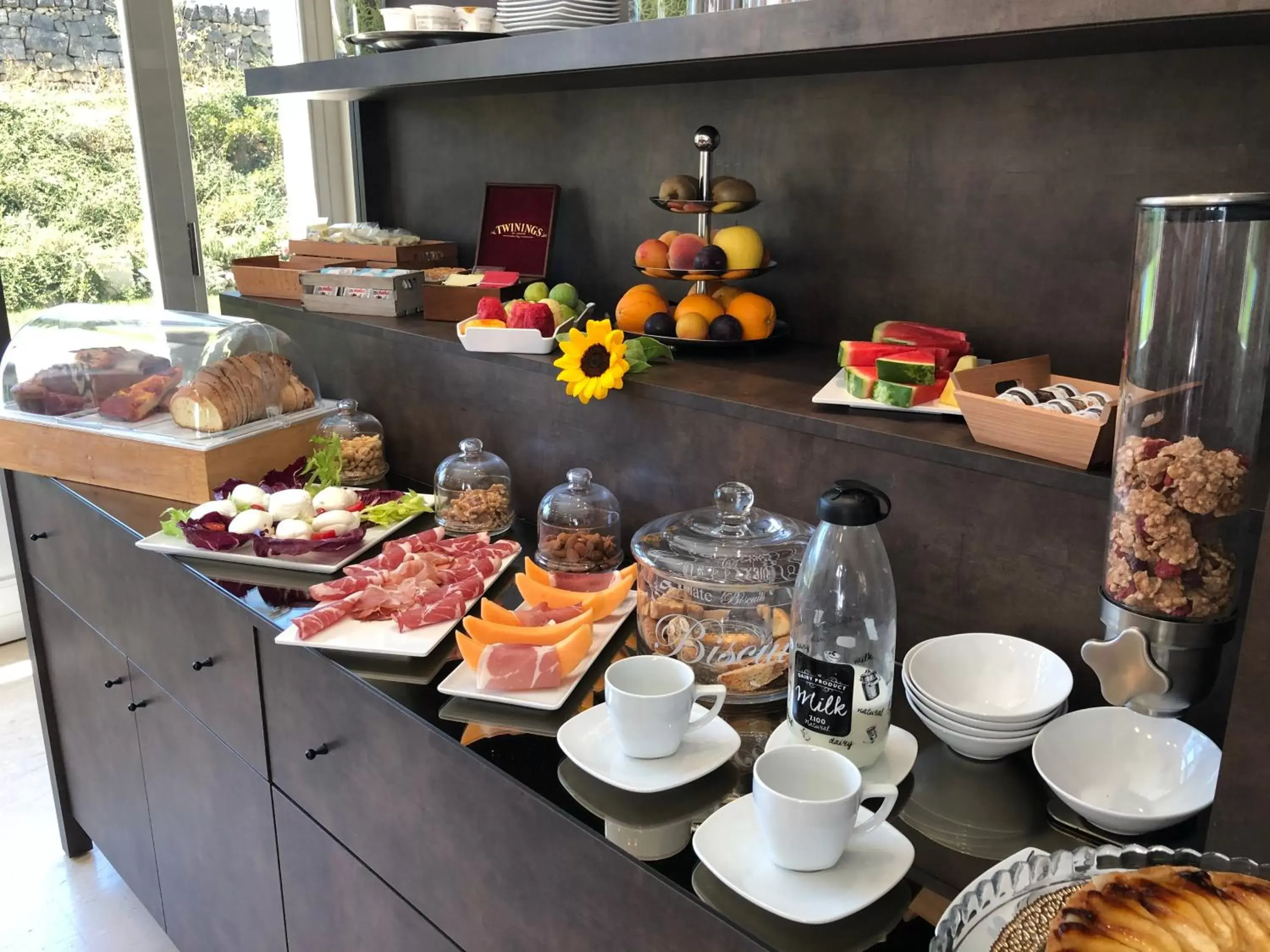 Continental breakfast in Hotel Cave Del Sole Continental breakfast in Hotel Cave Del Sole