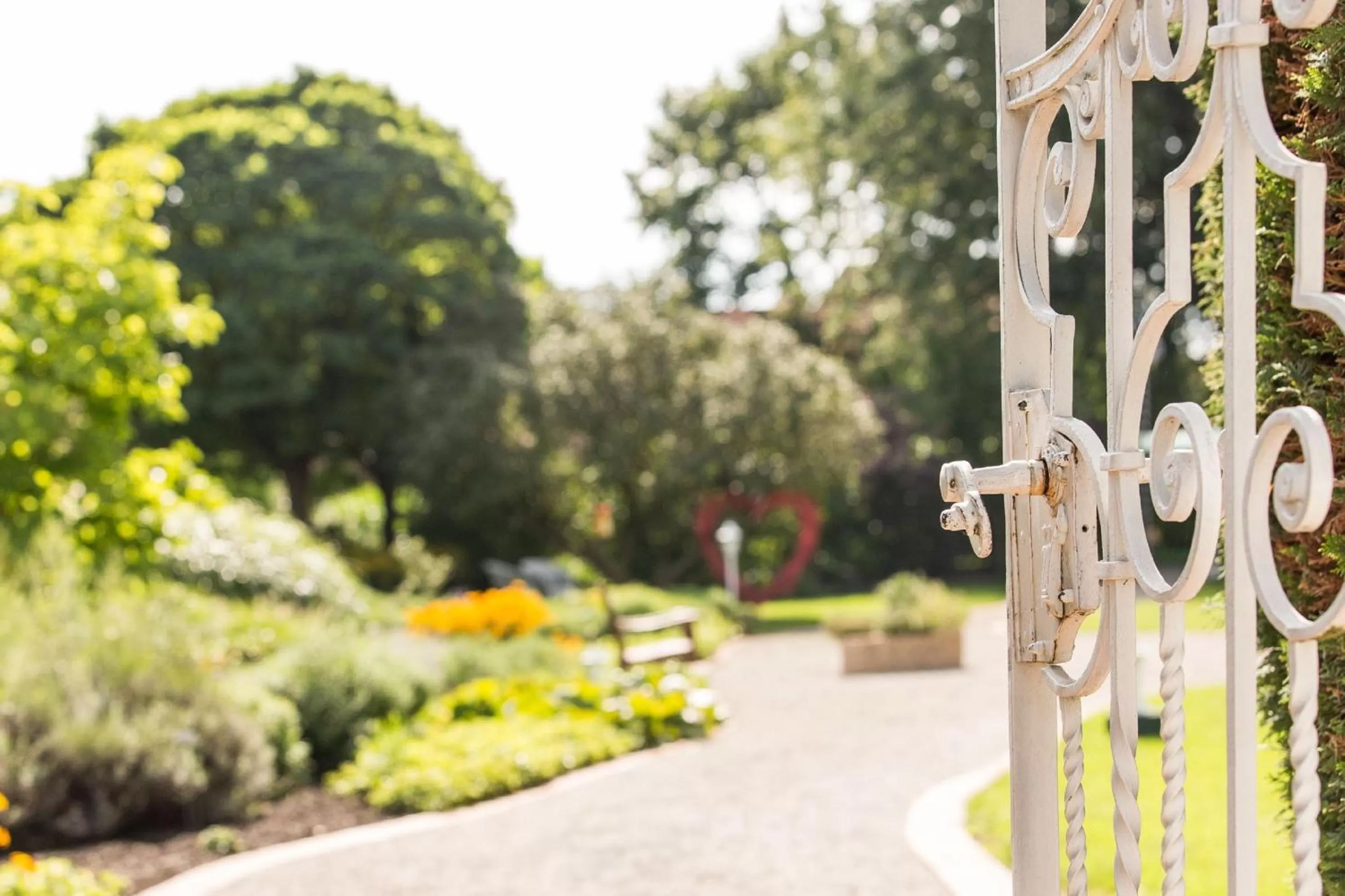 Garden in Parkhotel Bilm im Glück am Stadtrand Hannovers