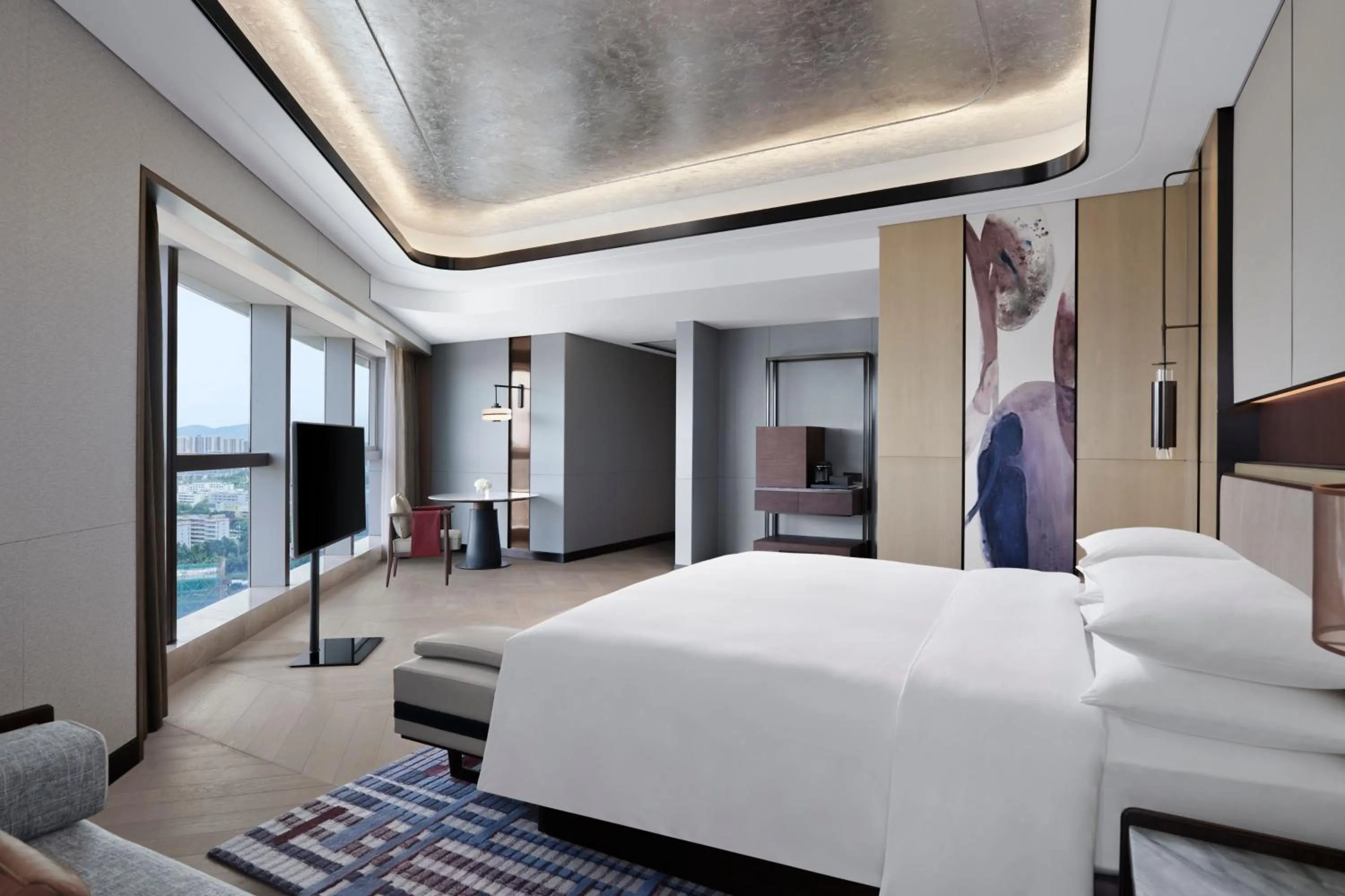 Bedroom, Bed in Zhuhai Marriott Hotel Jinwan