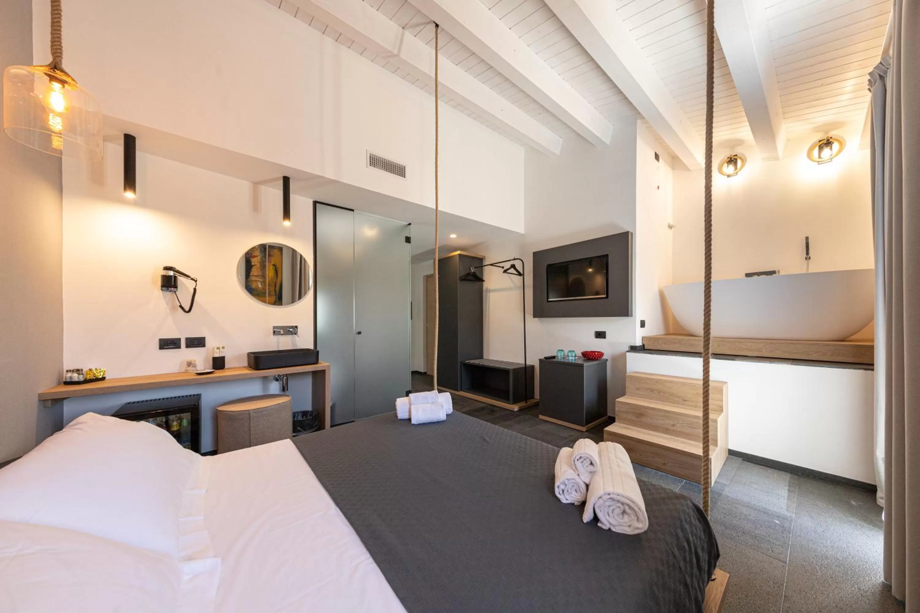 hair dresser, Bed in Villa Totò Resort