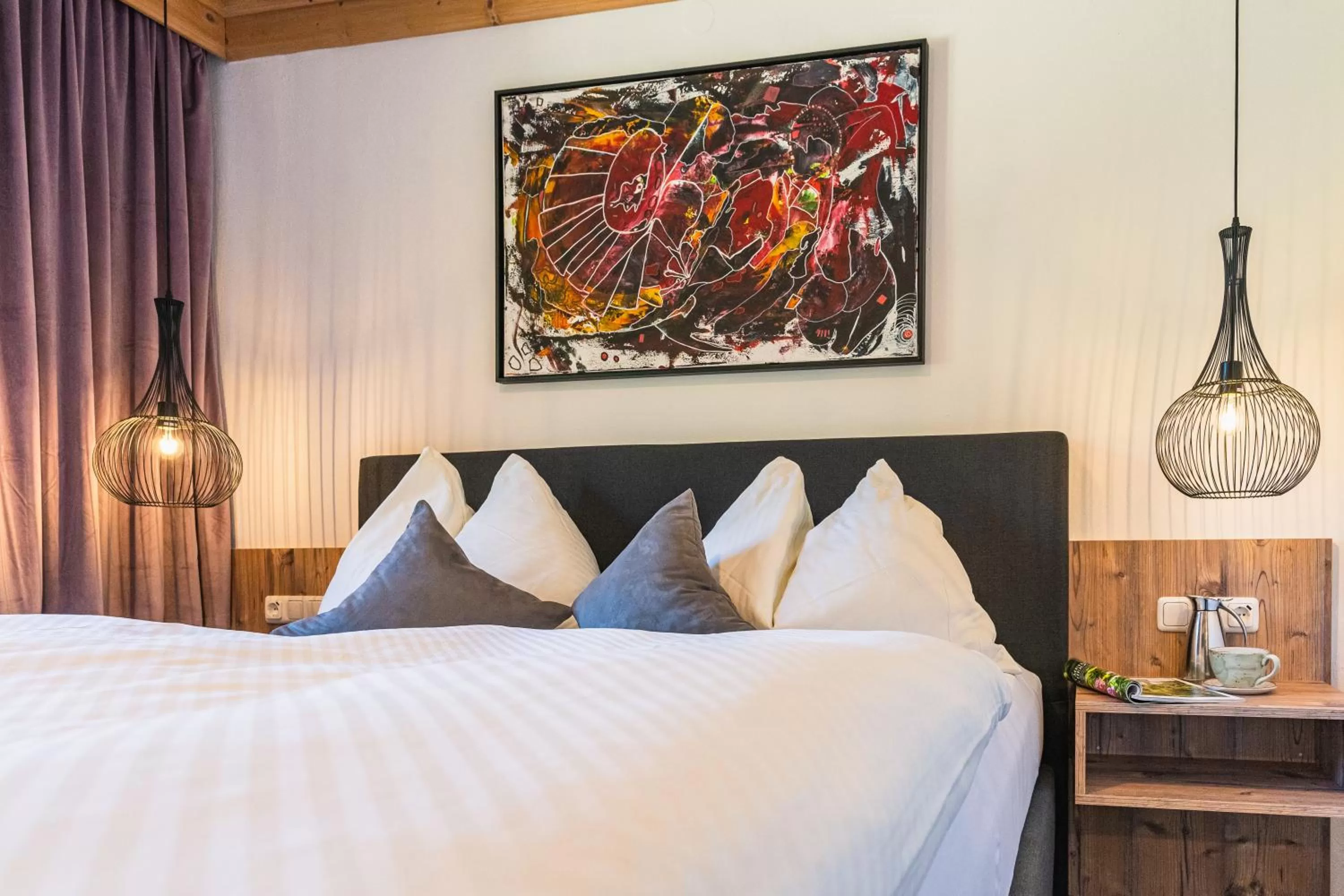 Bed in Hotel Der Schmittenhof