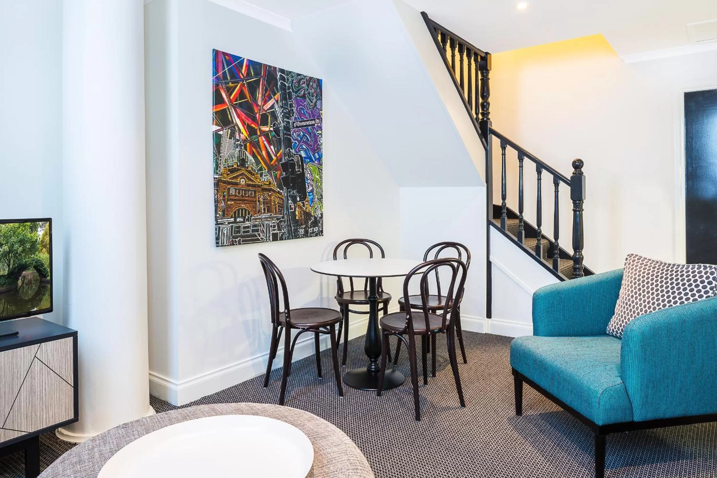 Living room in Quality Apartments Melbourne Central