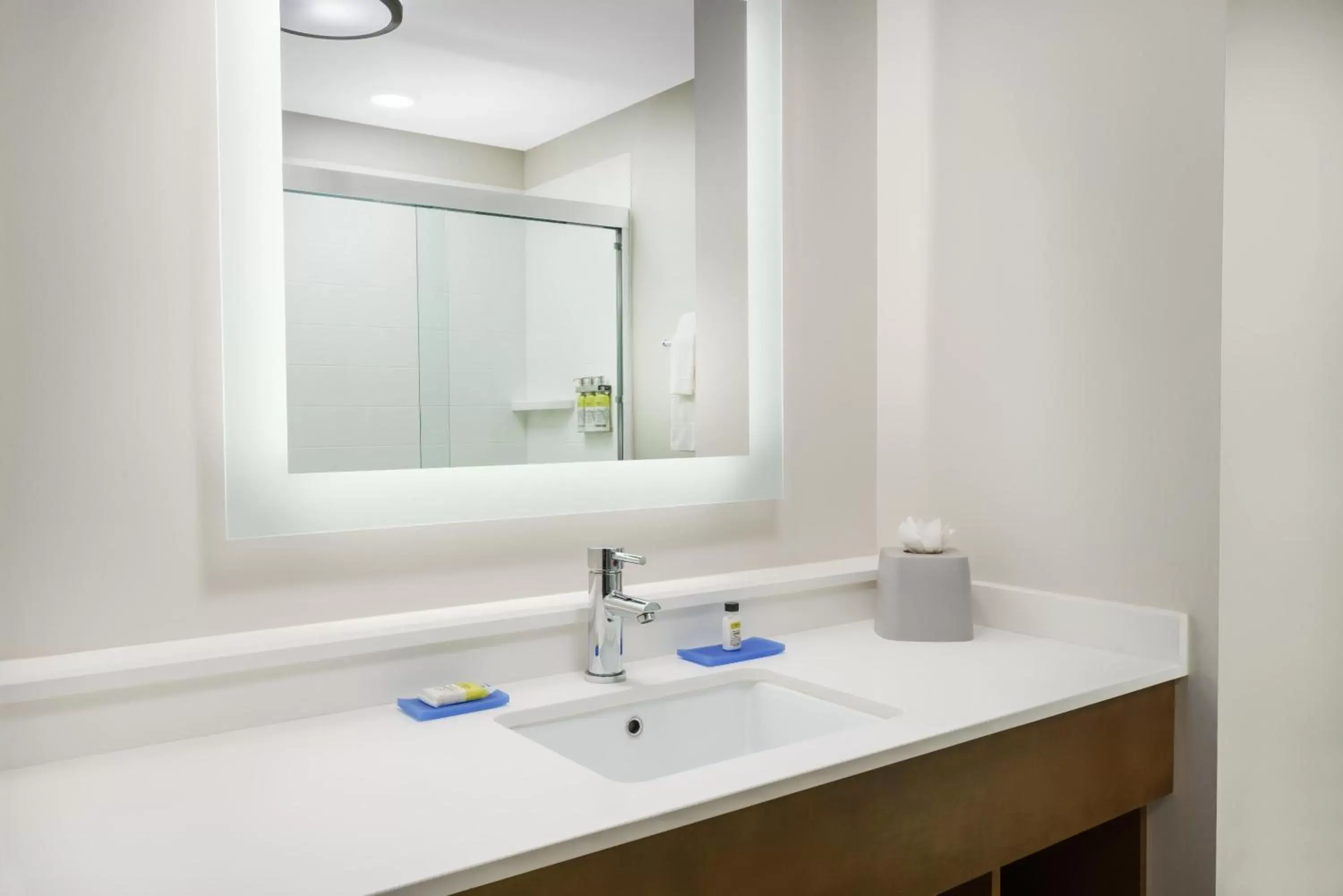 Shower, Bathroom in Holiday Inn Express & Suites Oakhurst-Yosemite Park Area, an IHG Hotel