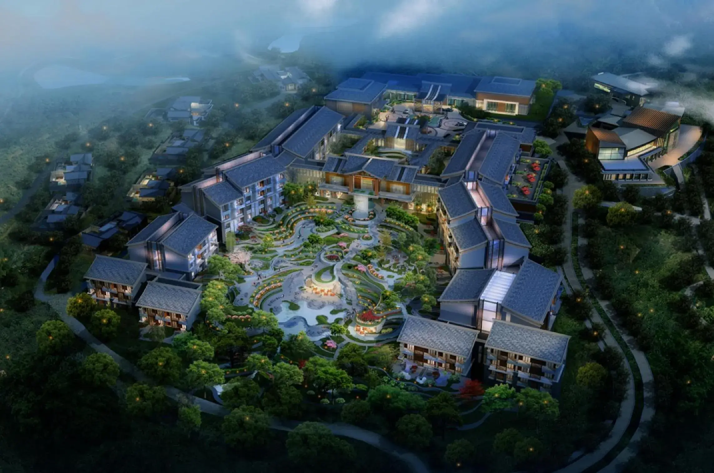 Property building, Bird's-eye View in Anantara Guiyang Resort