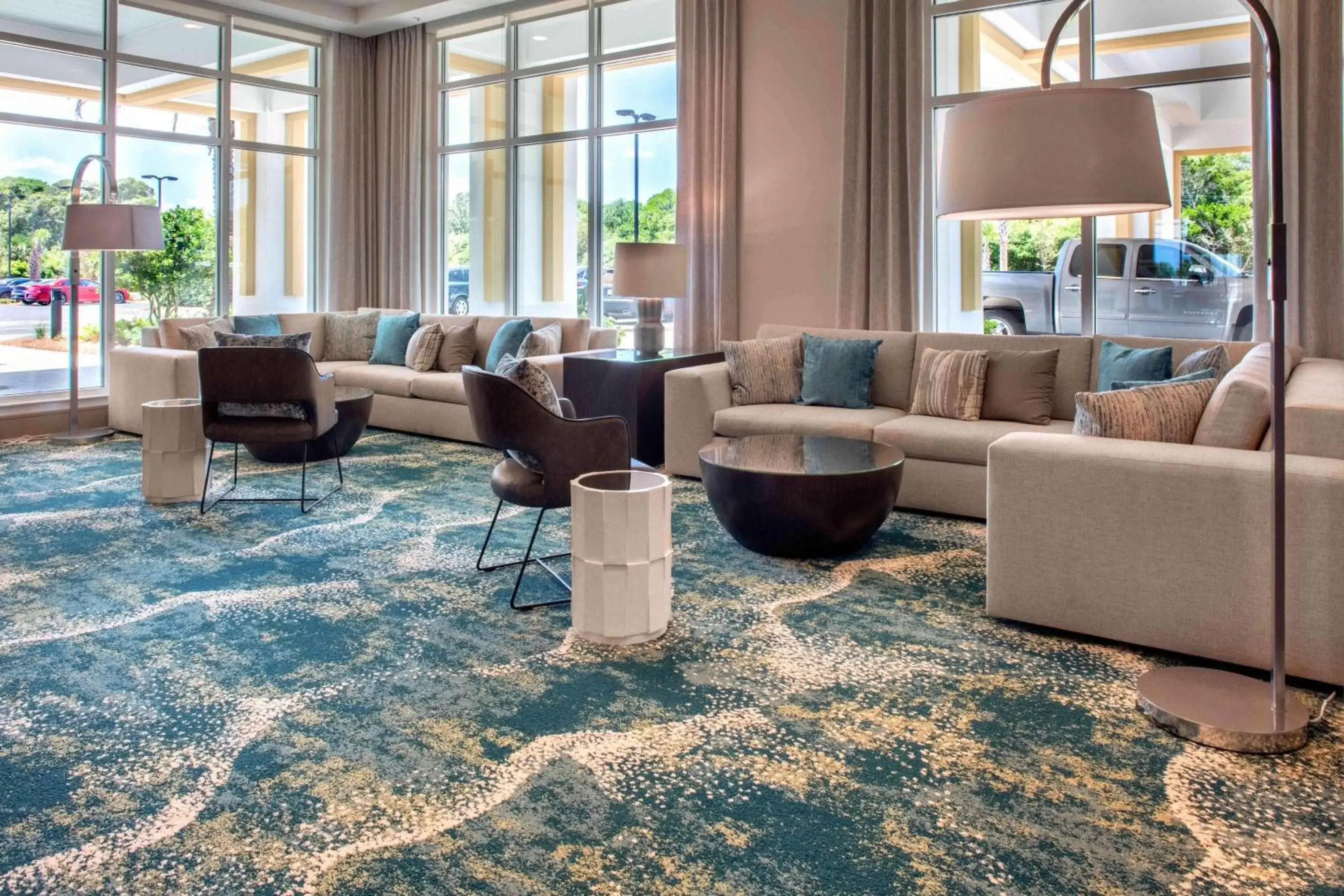 Lobby or reception in Courtyard by Marriott Jekyll Island