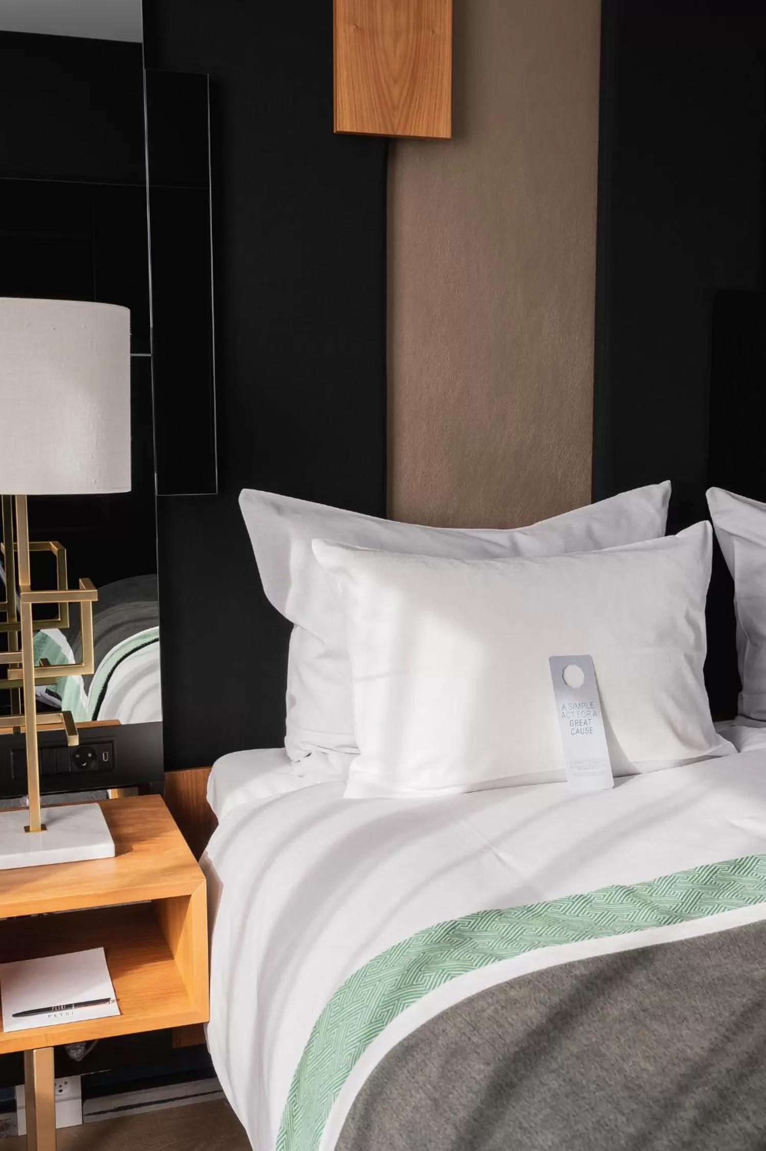 Bedroom, Bed in Hotel Skt Petri