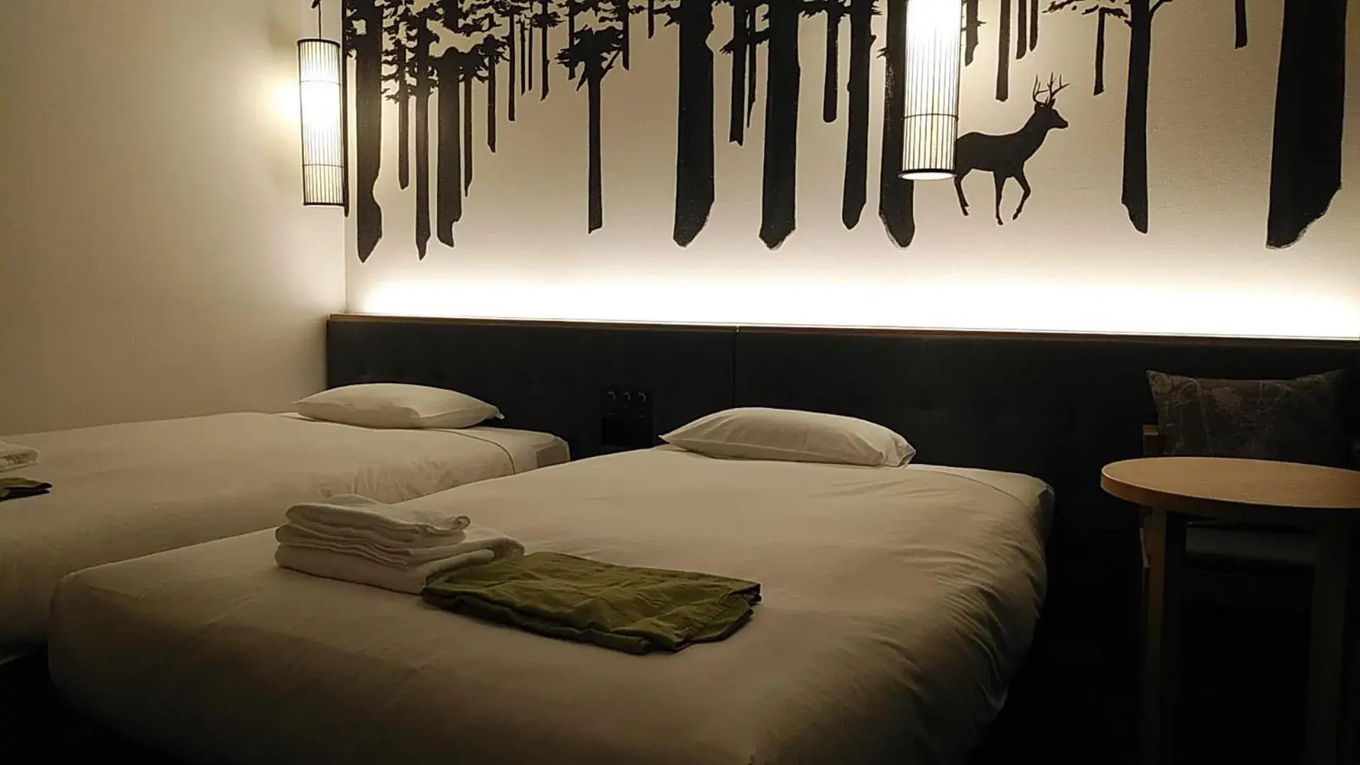 Bed in Hotel Paco Kushiro