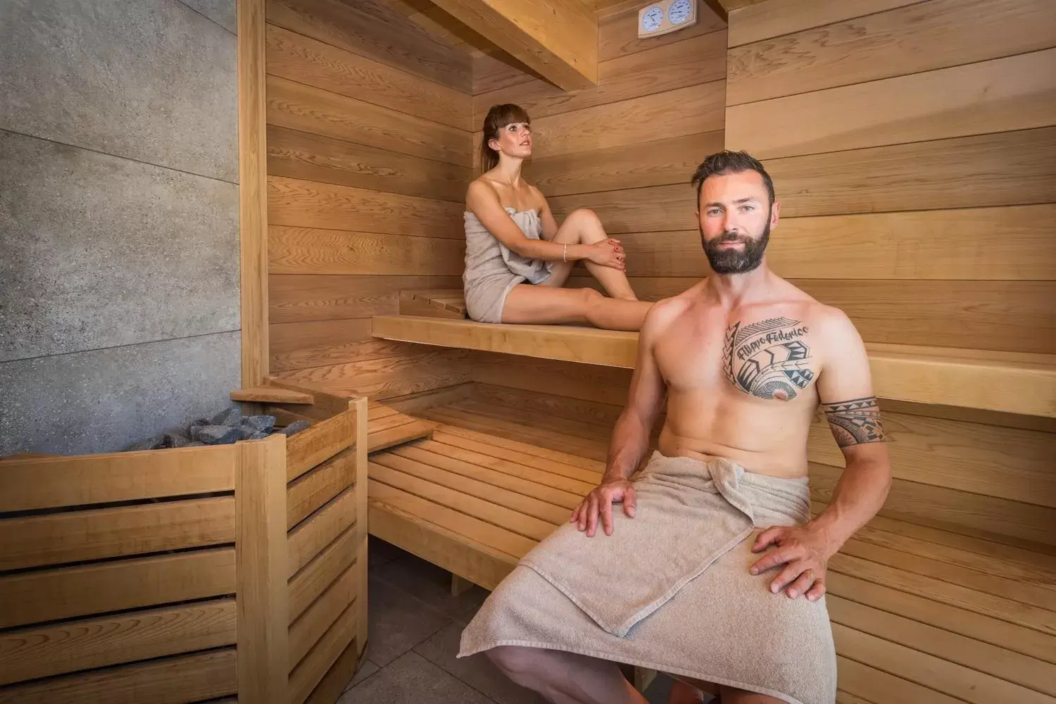 Sauna in Hotel La Sorgente