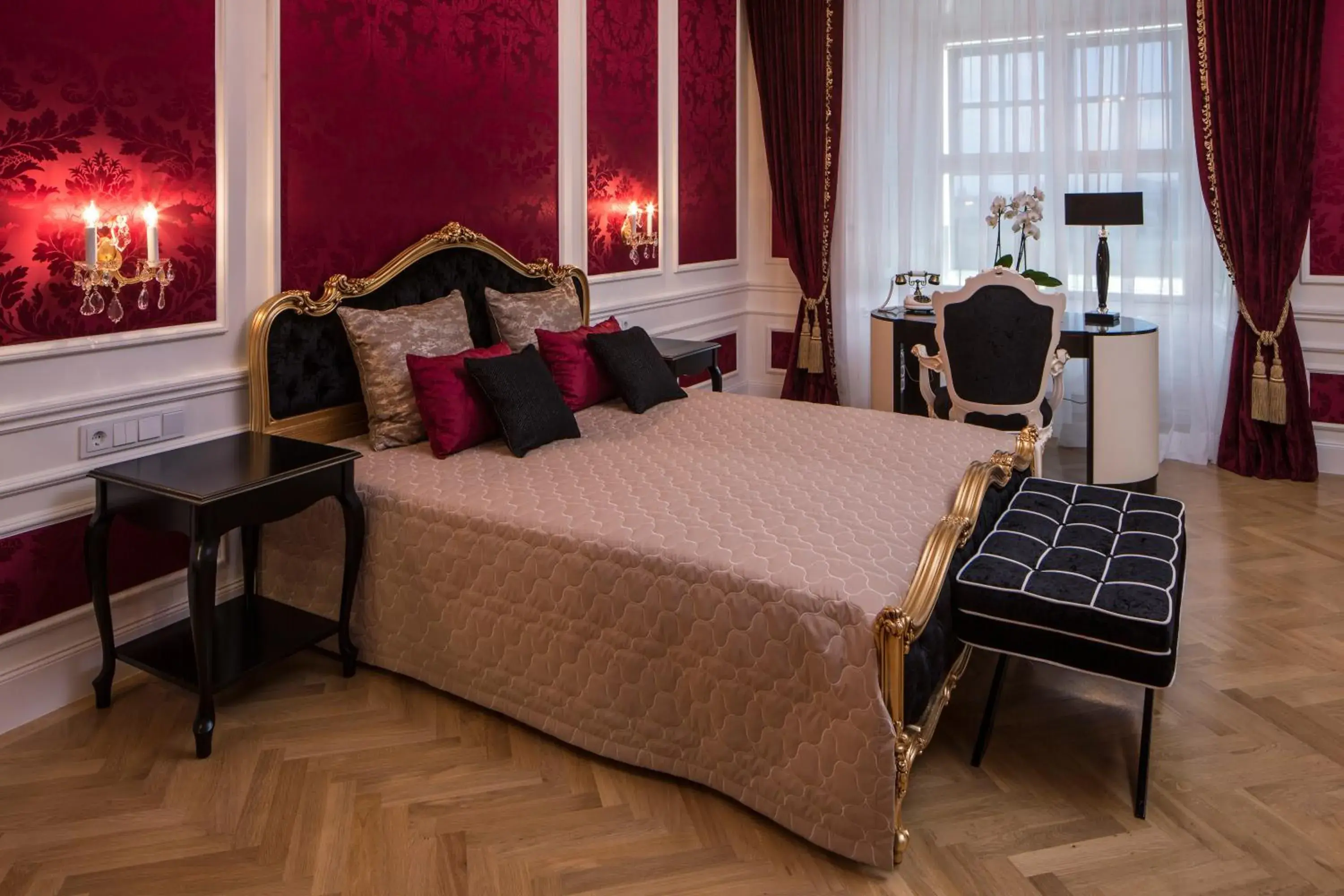 Bed in Schloß Schönbrunn Grand Suite