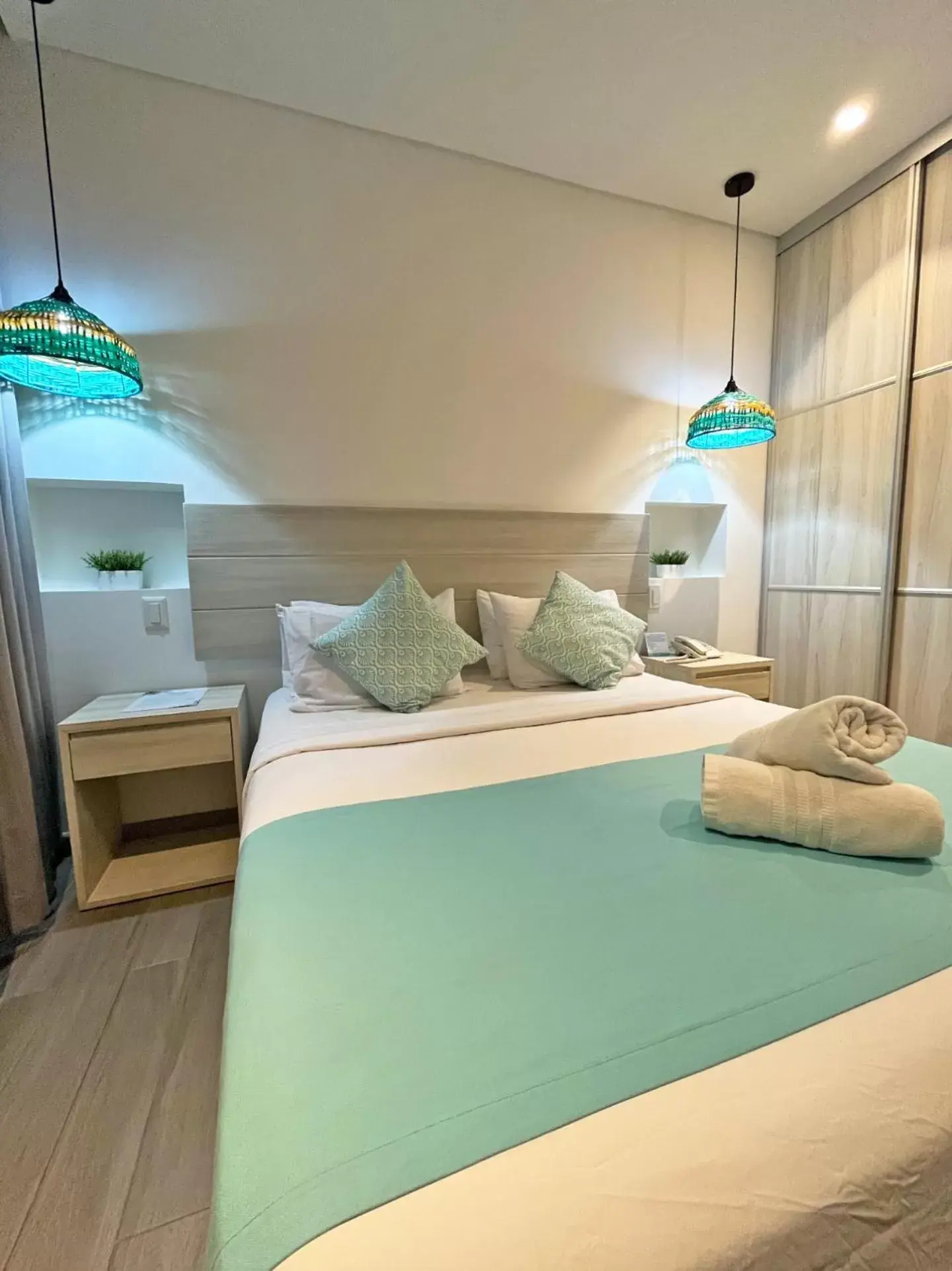 Bed in Azure Lofts & Pool