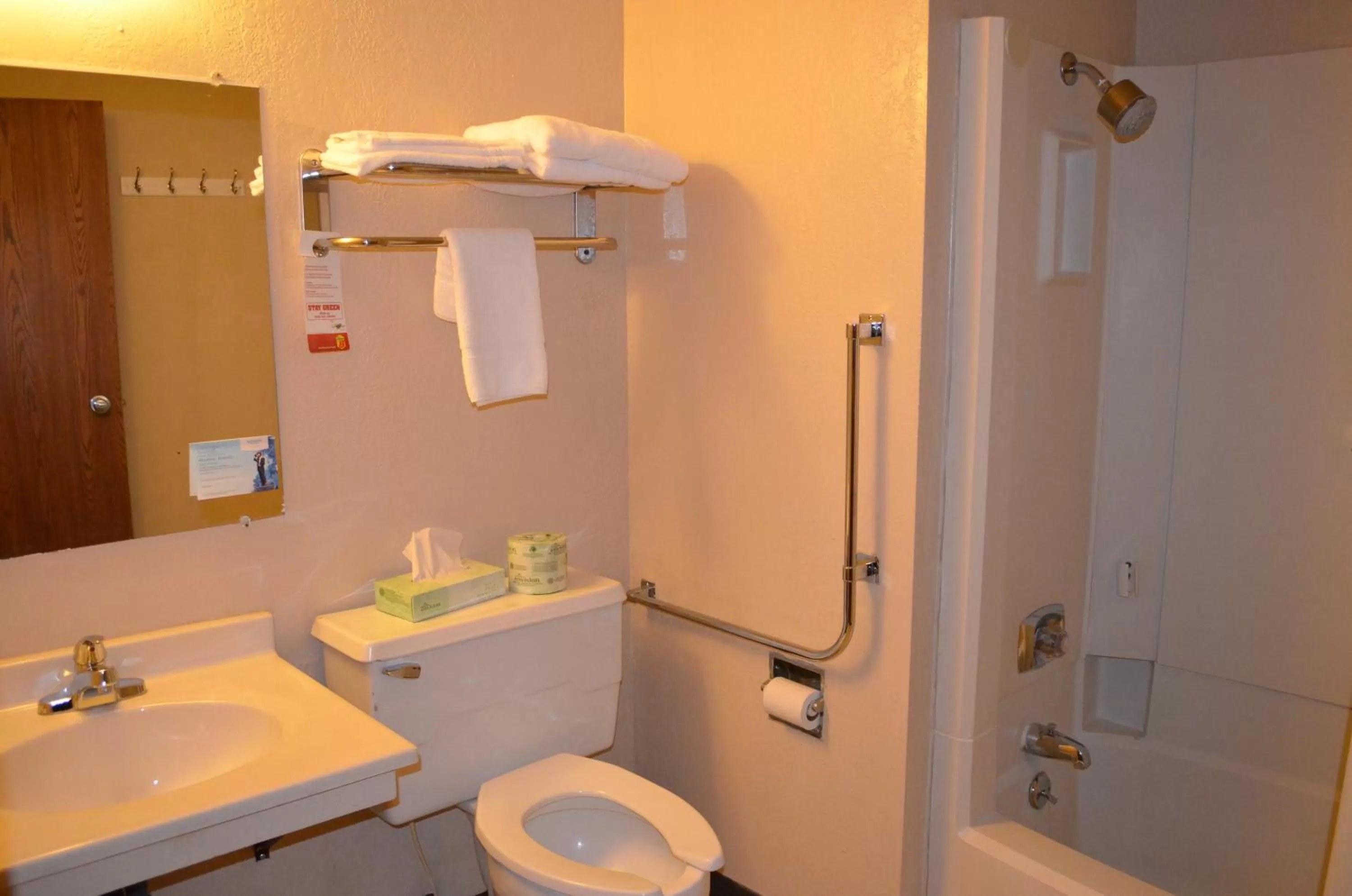 Shower in Super 8 by Wyndham Devils Lake