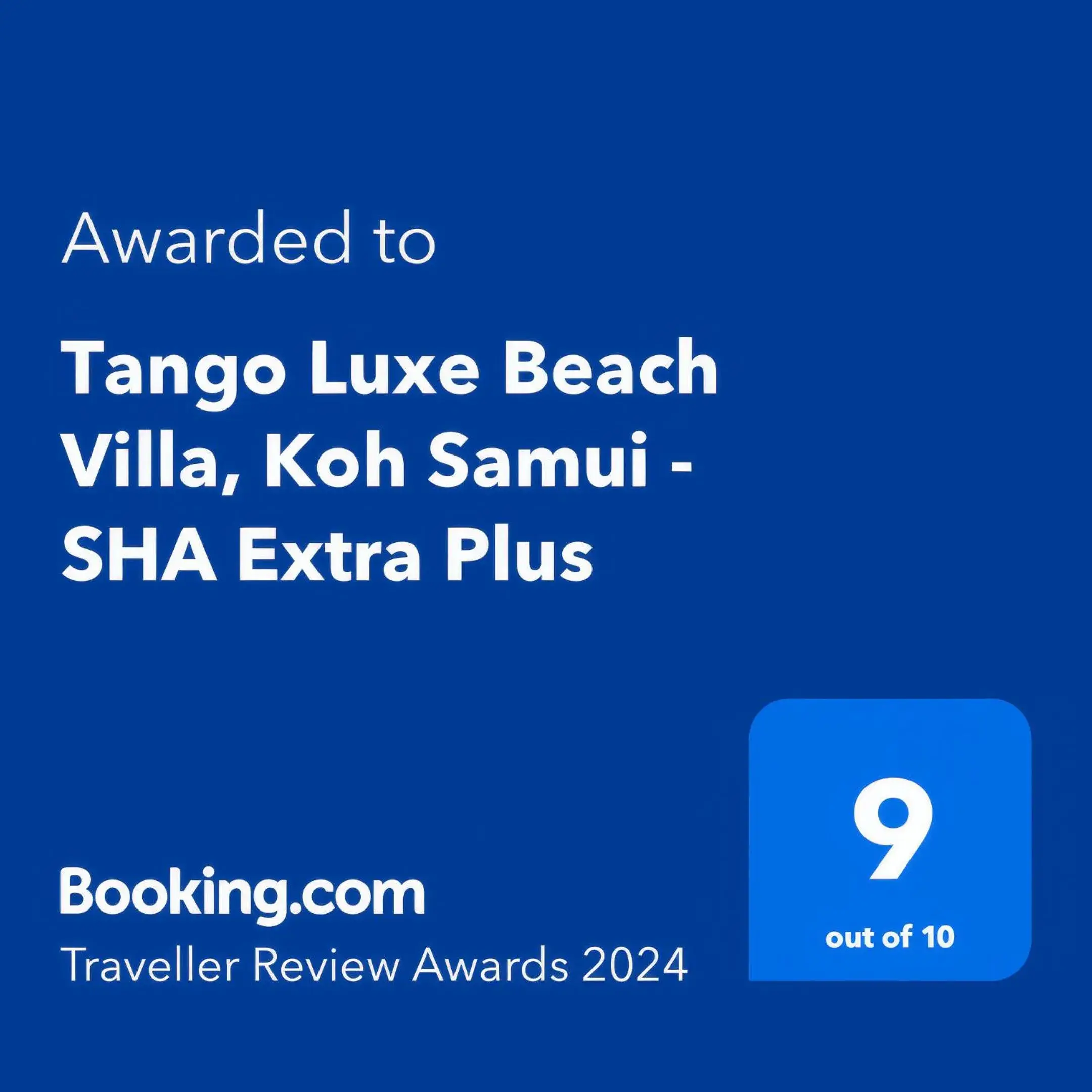 Certificate/Award, Logo/Certificate/Sign/Award in Tango Luxe Beach Villa, Koh Samui - SHA Extra Plus