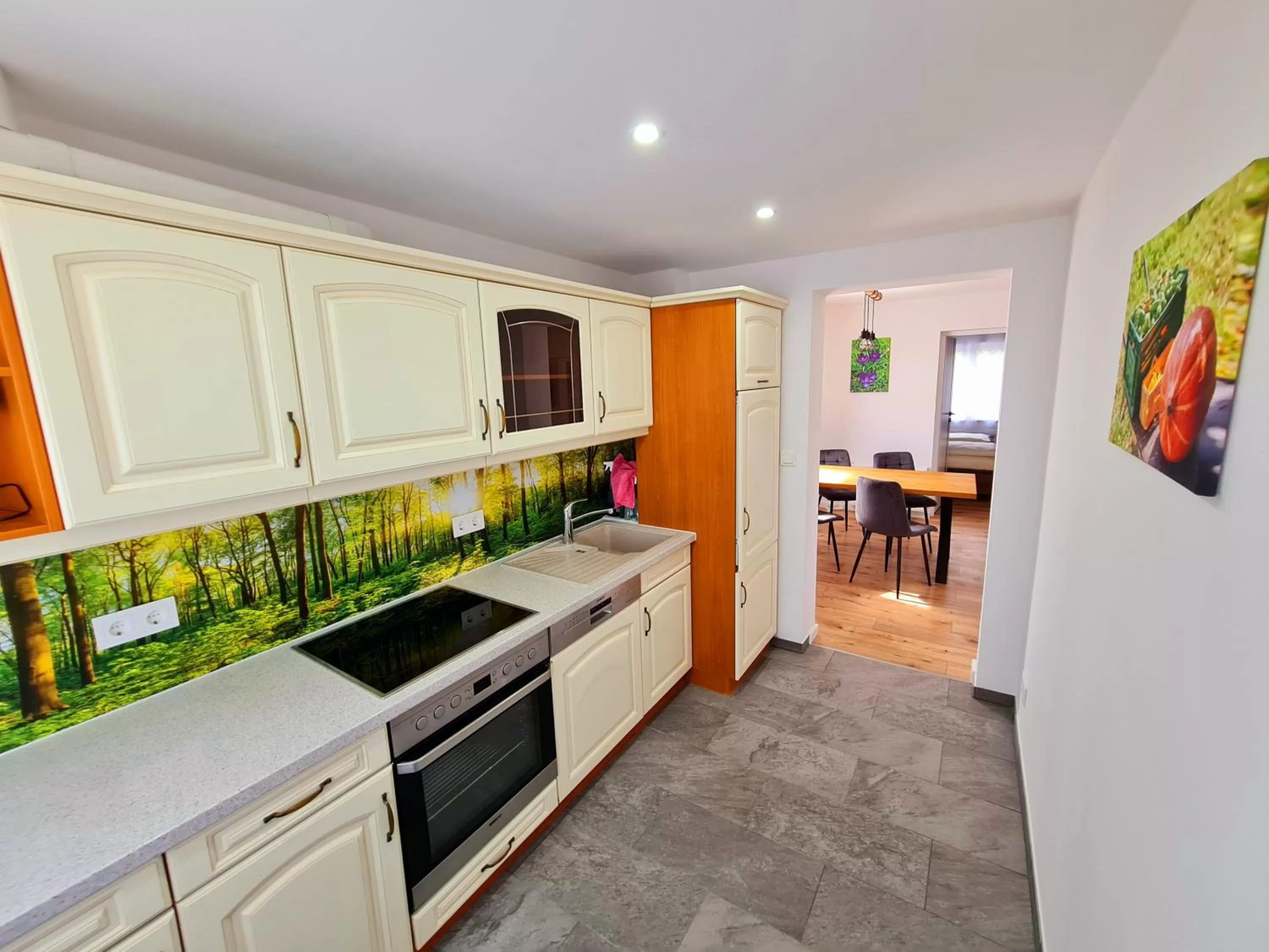 Kitchen or kitchenette in Flair Hotel Reuner