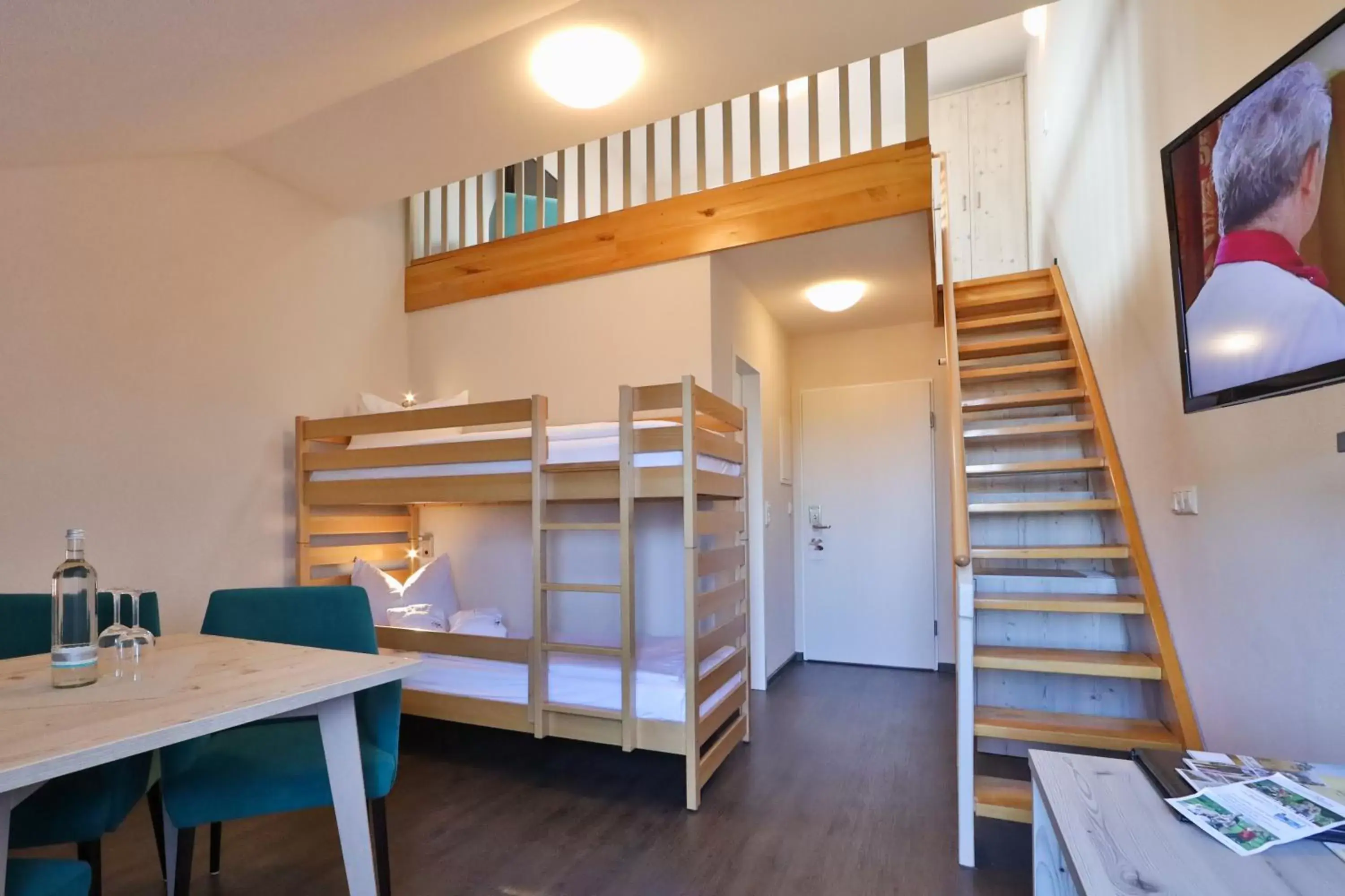 Bed, Bunk Bed in Sonnenhotel Bayerischer Hof inklusive freier Eintritt ins AquaFit Erlebnisbad