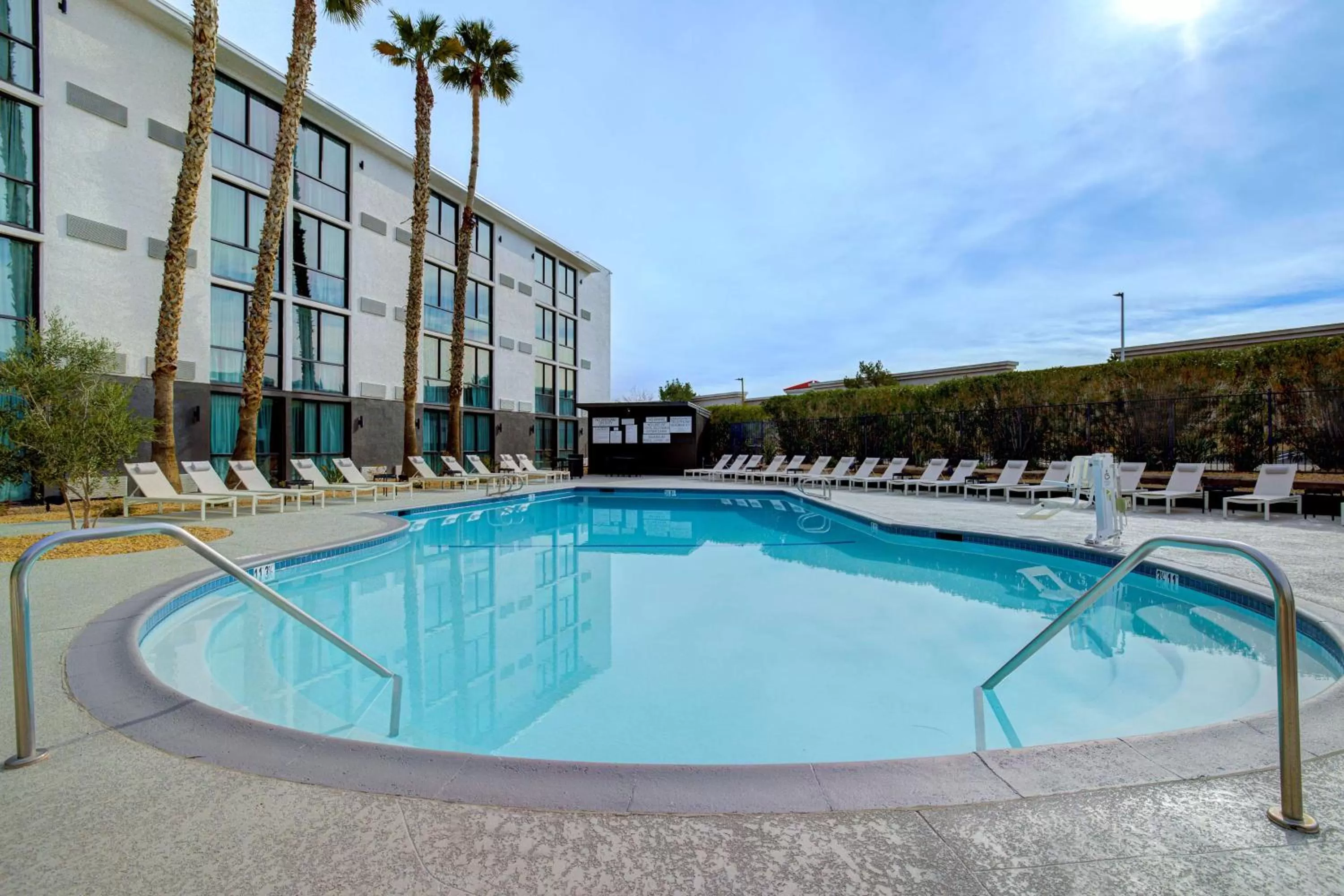 Pool view in Doubletree By Hilton Palmdale, Ca