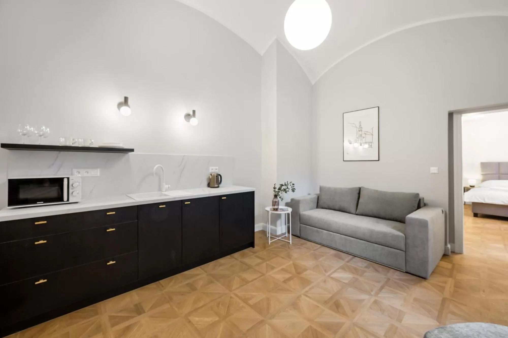 Coffee/tea facilities, Bed in Palace Apartments