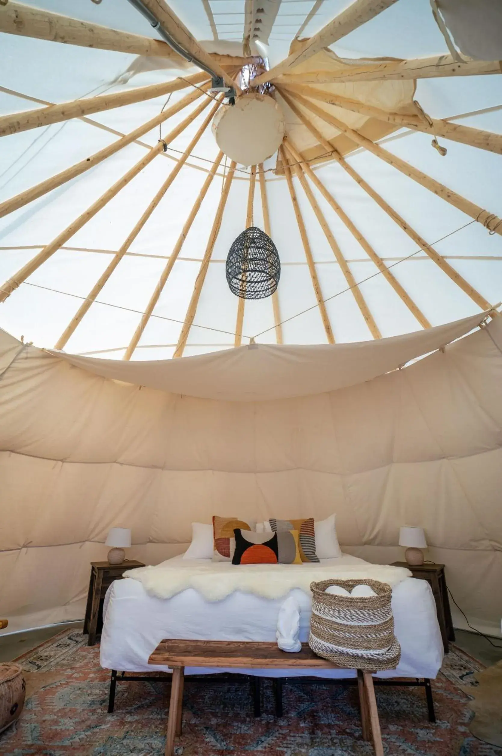 Bedroom, Seating Area in Dreamcatcher Tipi Hotel