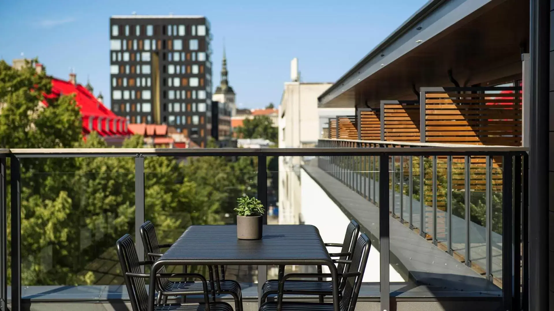 Balcony/Terrace in Hestia Hotel Kentmanni