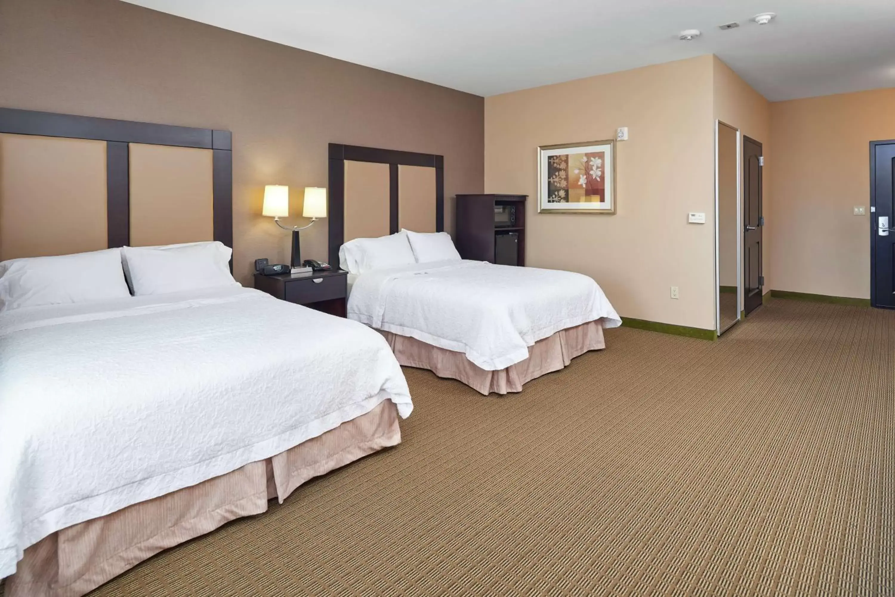 Bed in Hampton Inn & Suites Decatur