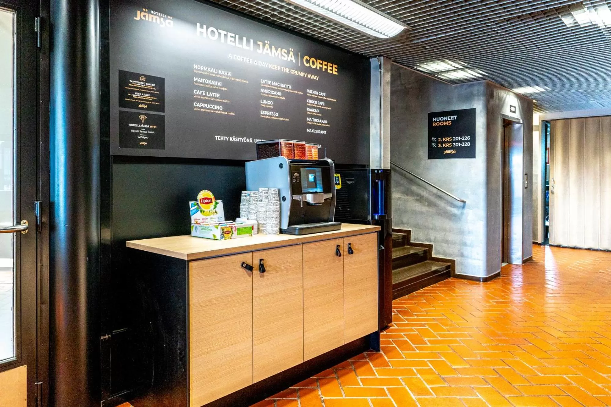 Coffee/tea facilities in Hotelli Jämsä