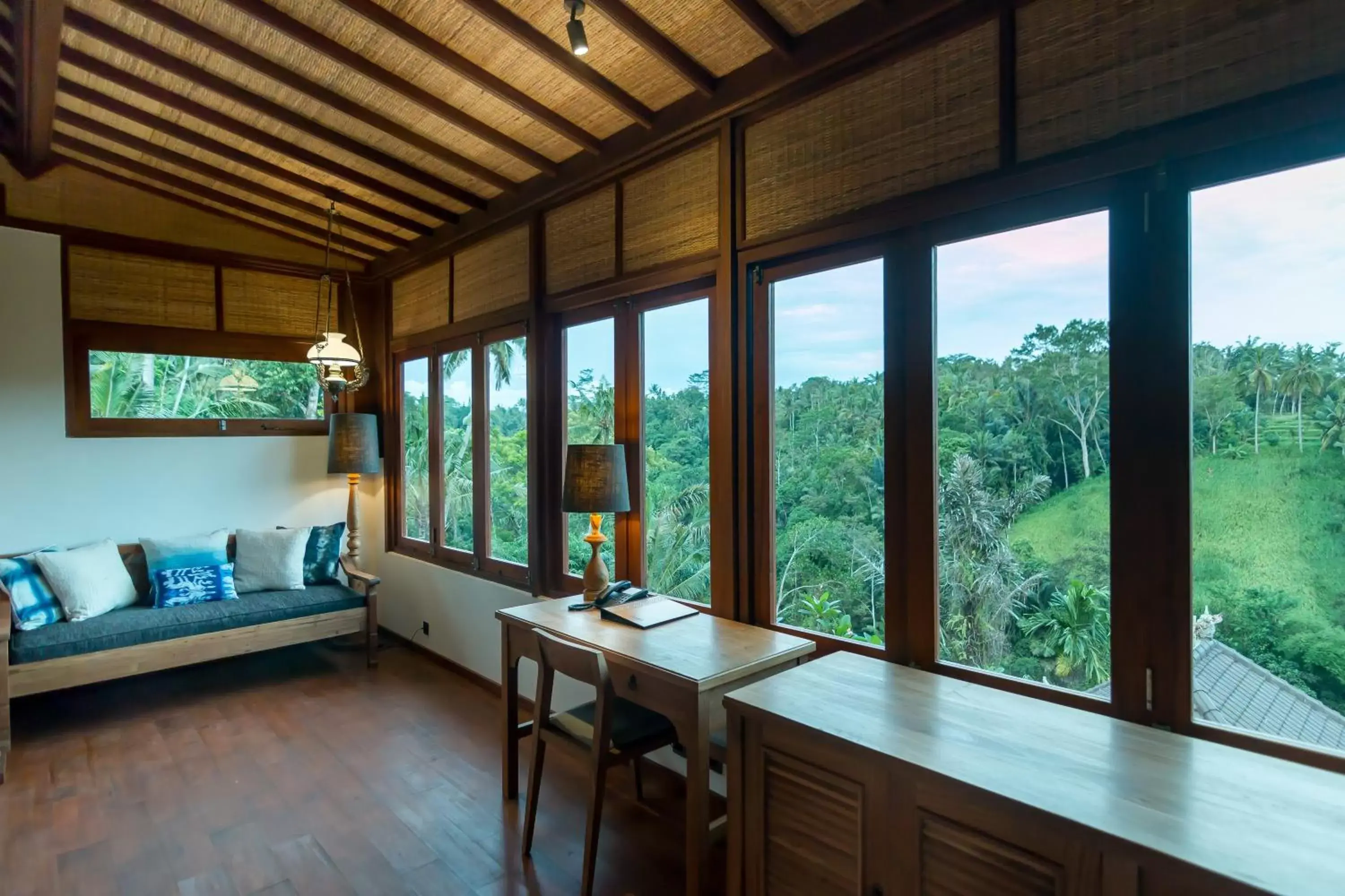 Living room in Ulun Ubud Resort - CHSE Certified