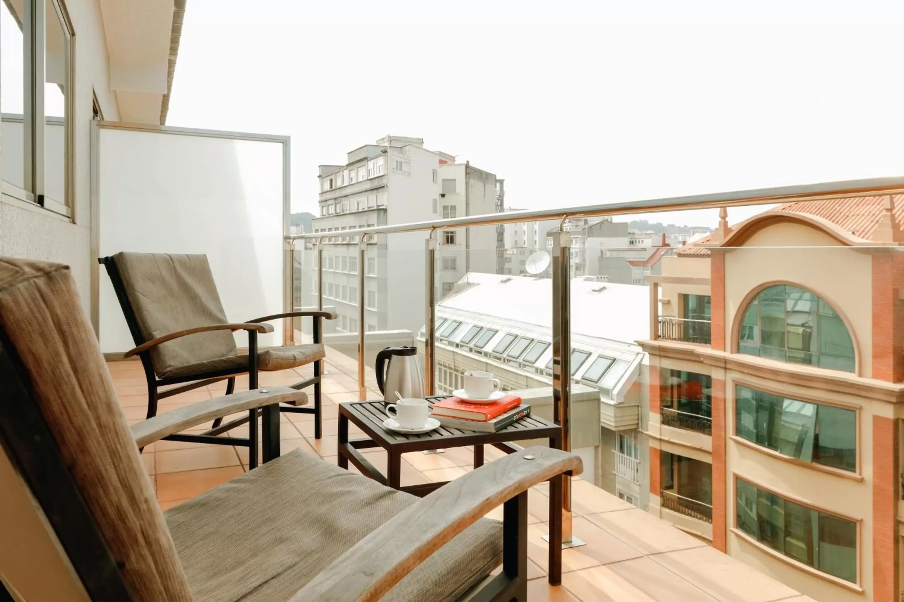 Balcony/Terrace in Hesperia A Coruña Centro