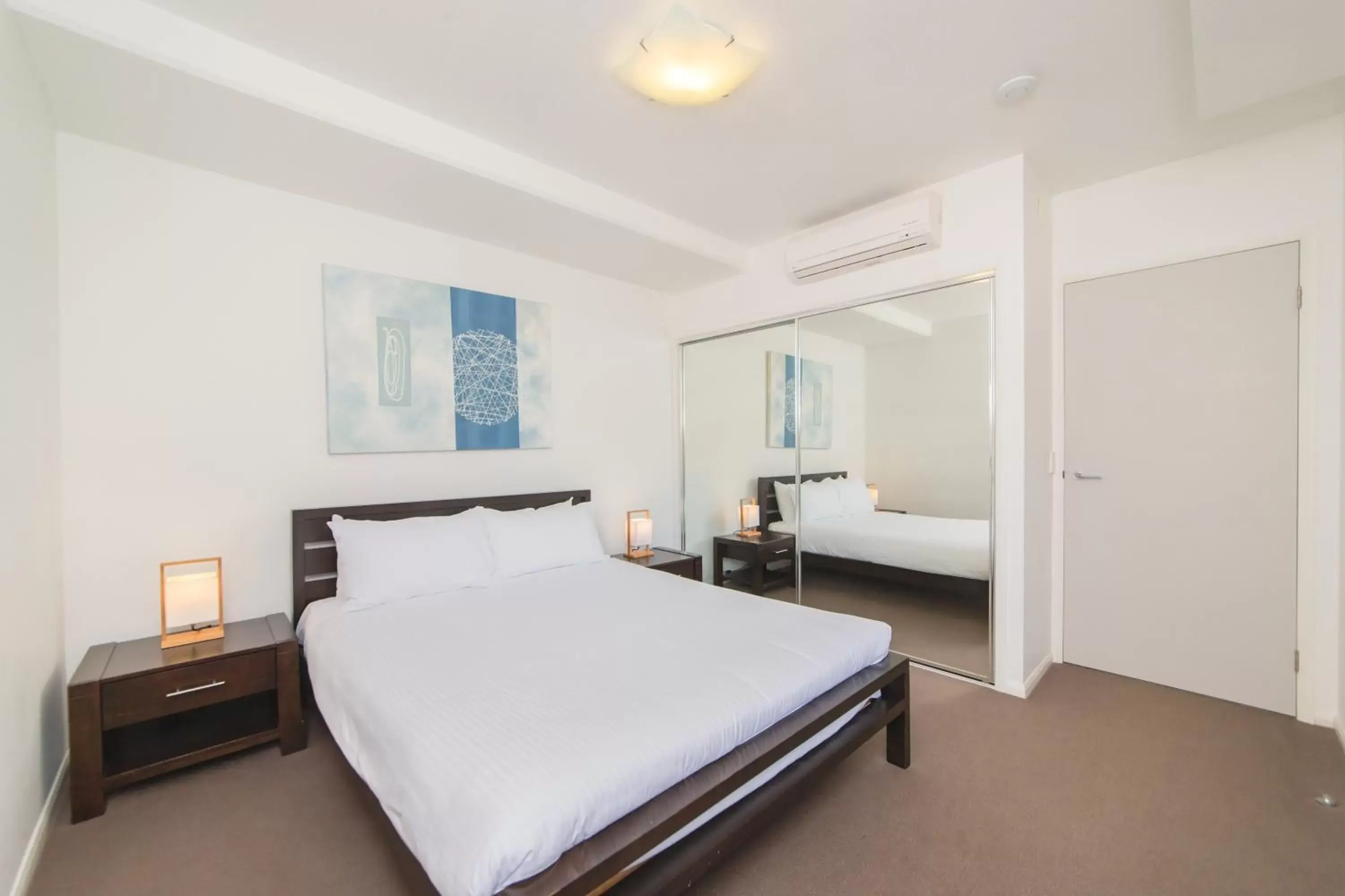 Bedroom, Bed in Beaches on Lammermoor Apartments