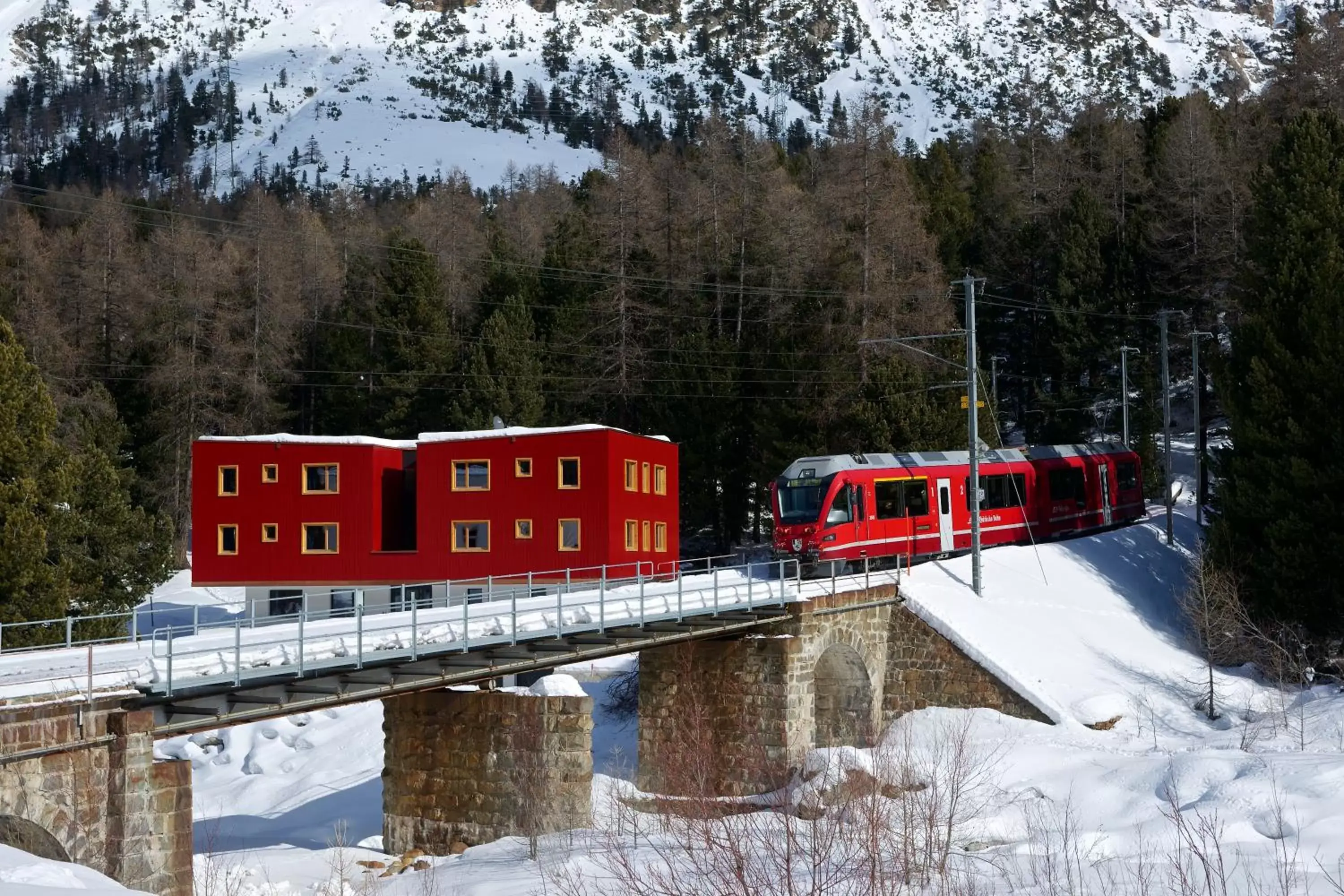 Off site, Winter in Gletscher-Hotel Morteratsch