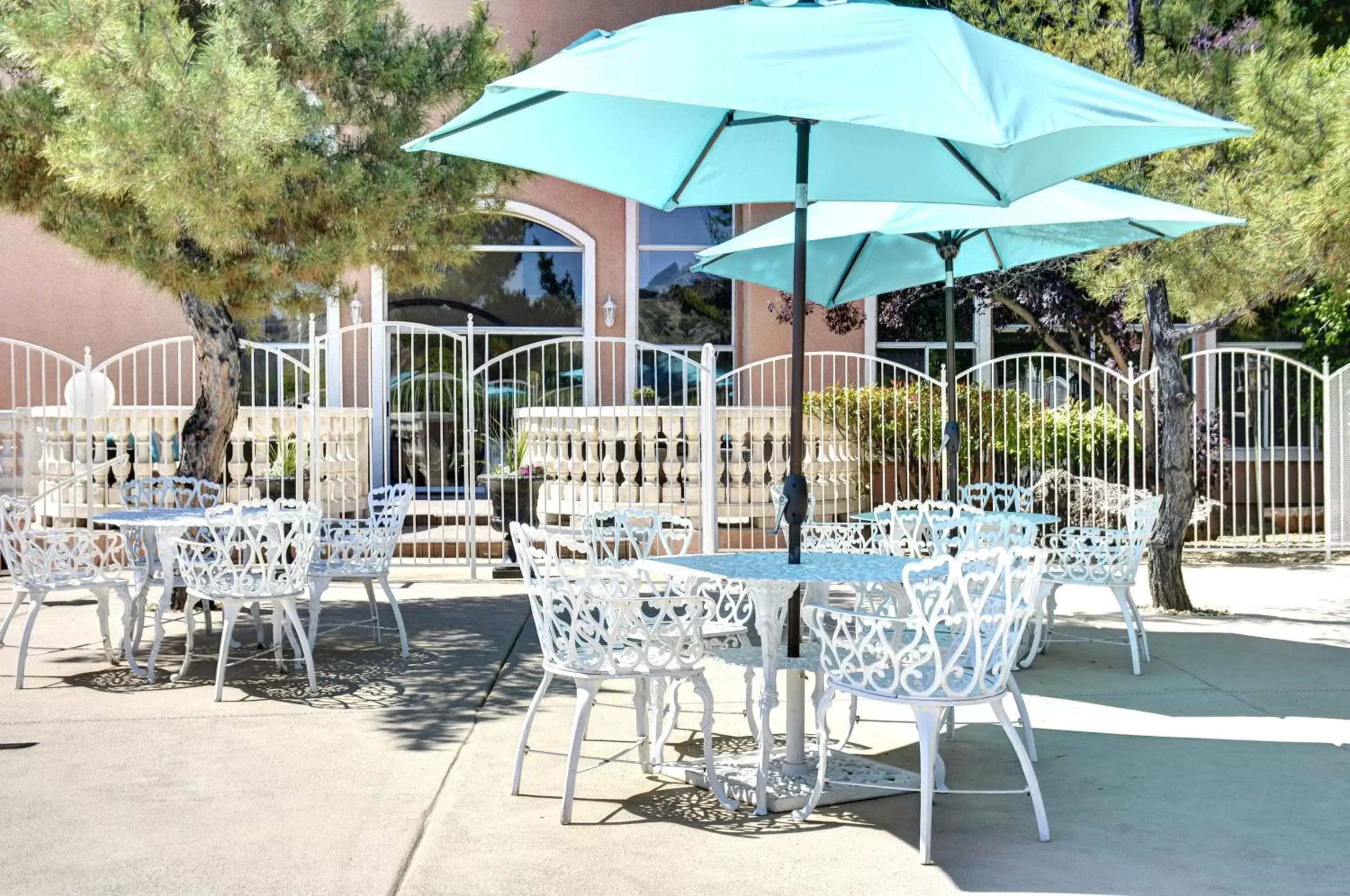 Patio, Restaurant/Places to Eat in Forest Villas Hotel