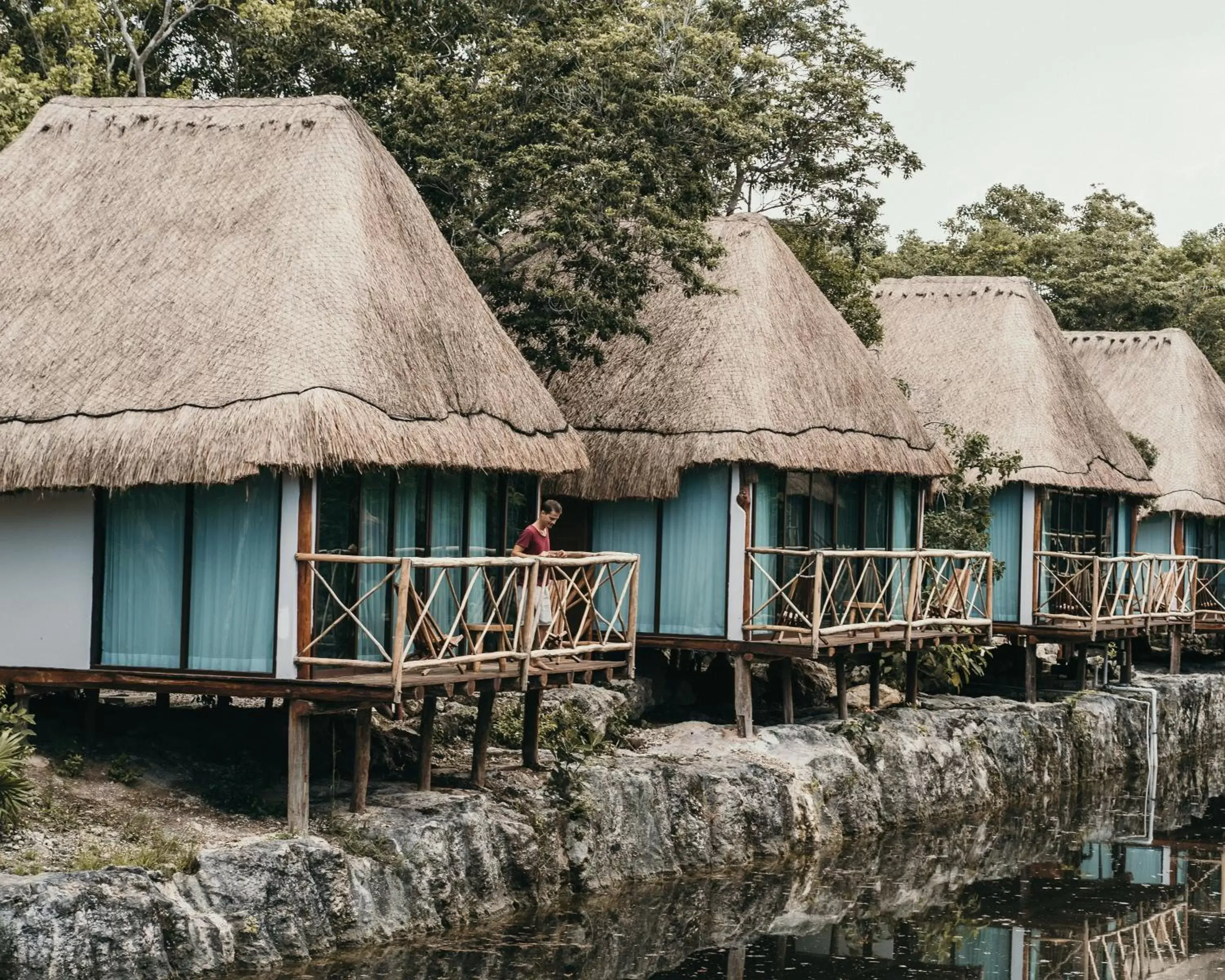 Balcony/Terrace in Zamna eco-lodge Tulum