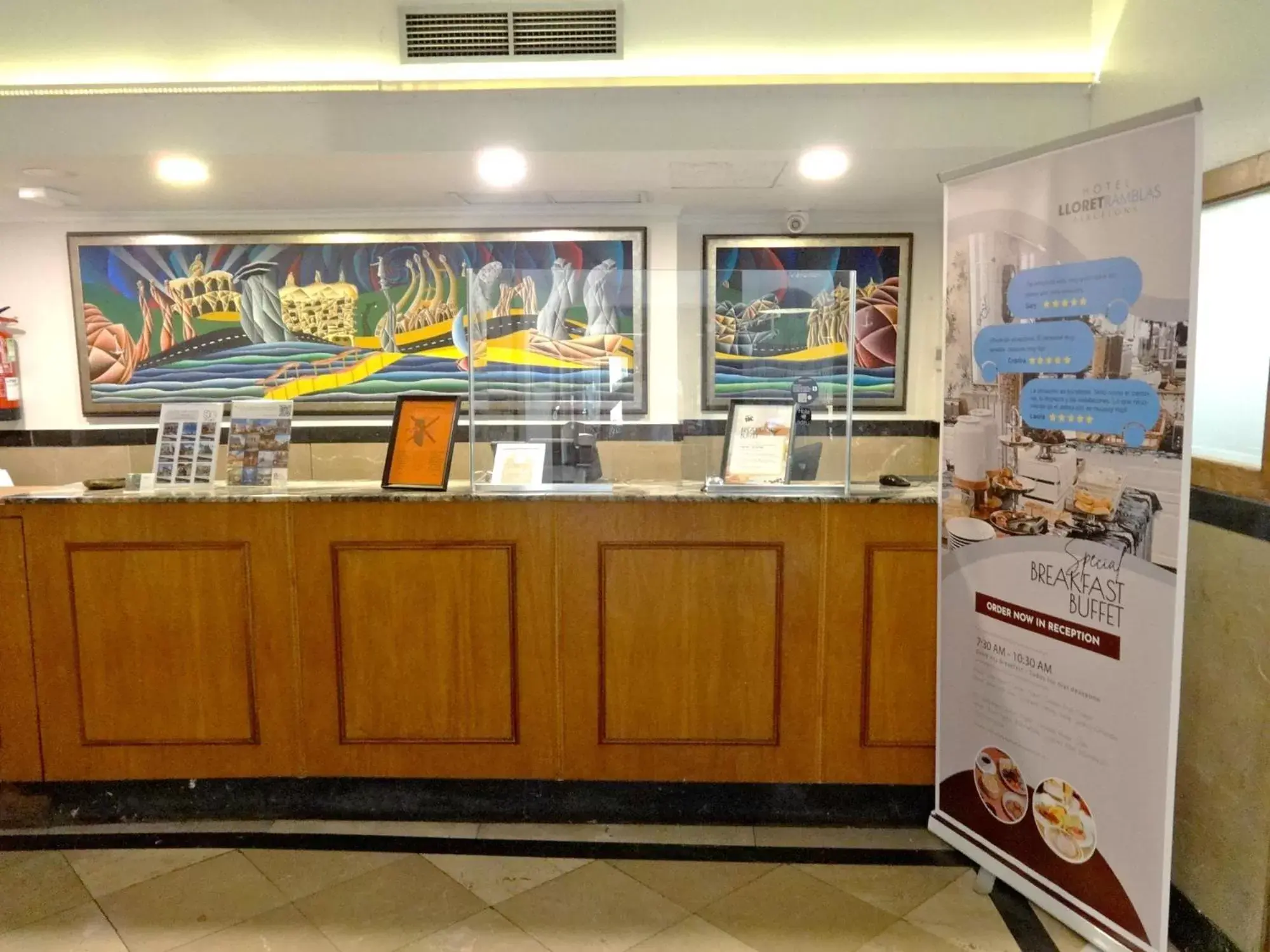 Lobby or reception in Hotel Lloret Ramblas