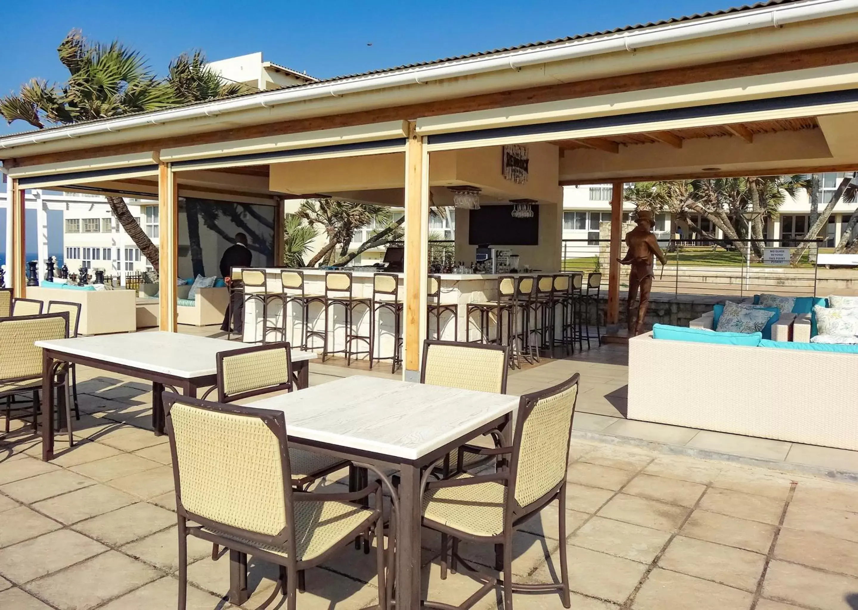 Patio, Restaurant/Places to Eat in Blue Marlin Hotel by Dream Resorts