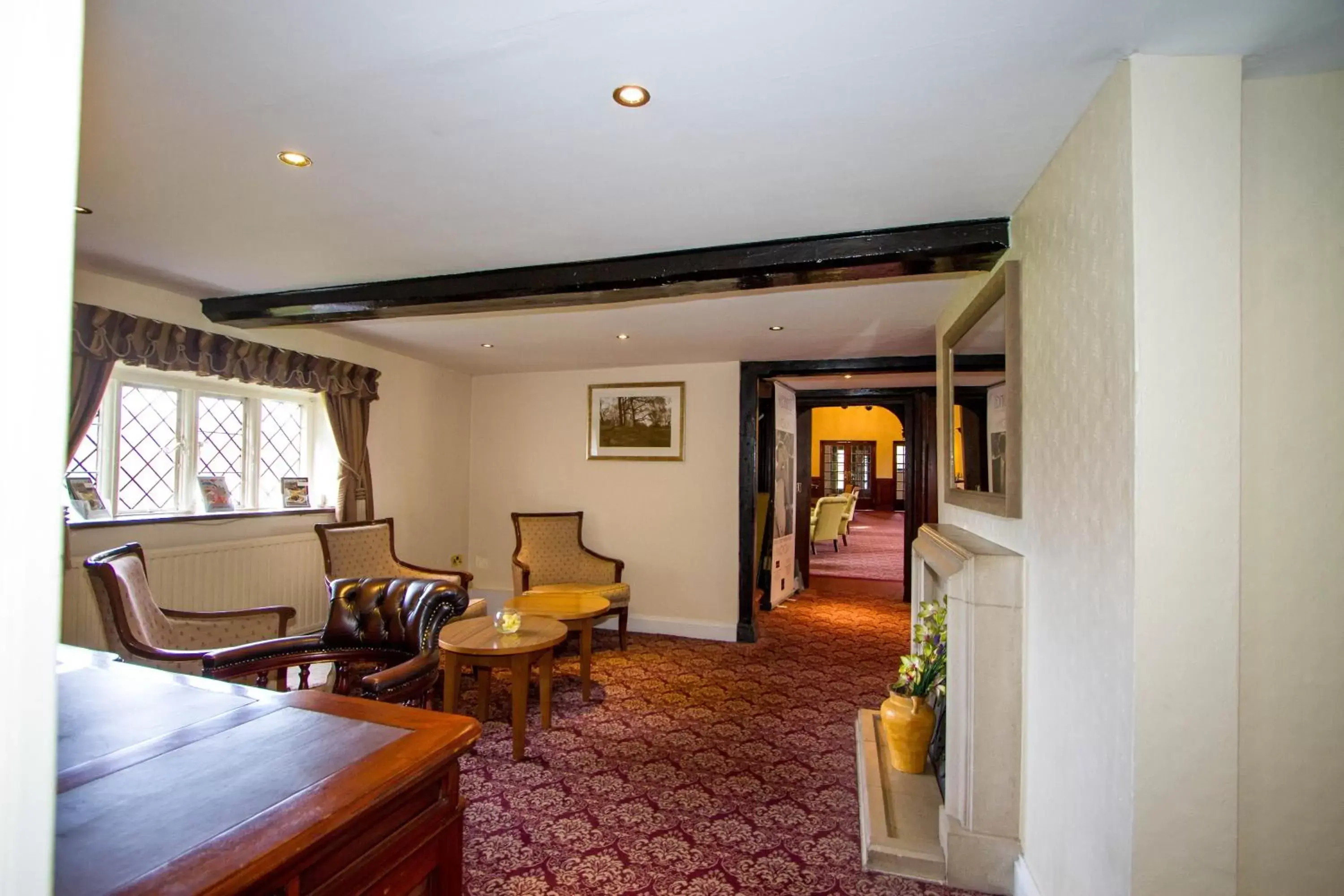 Communal lounge/ TV room, Seating Area in Mercure Letchworth Hall Hotel