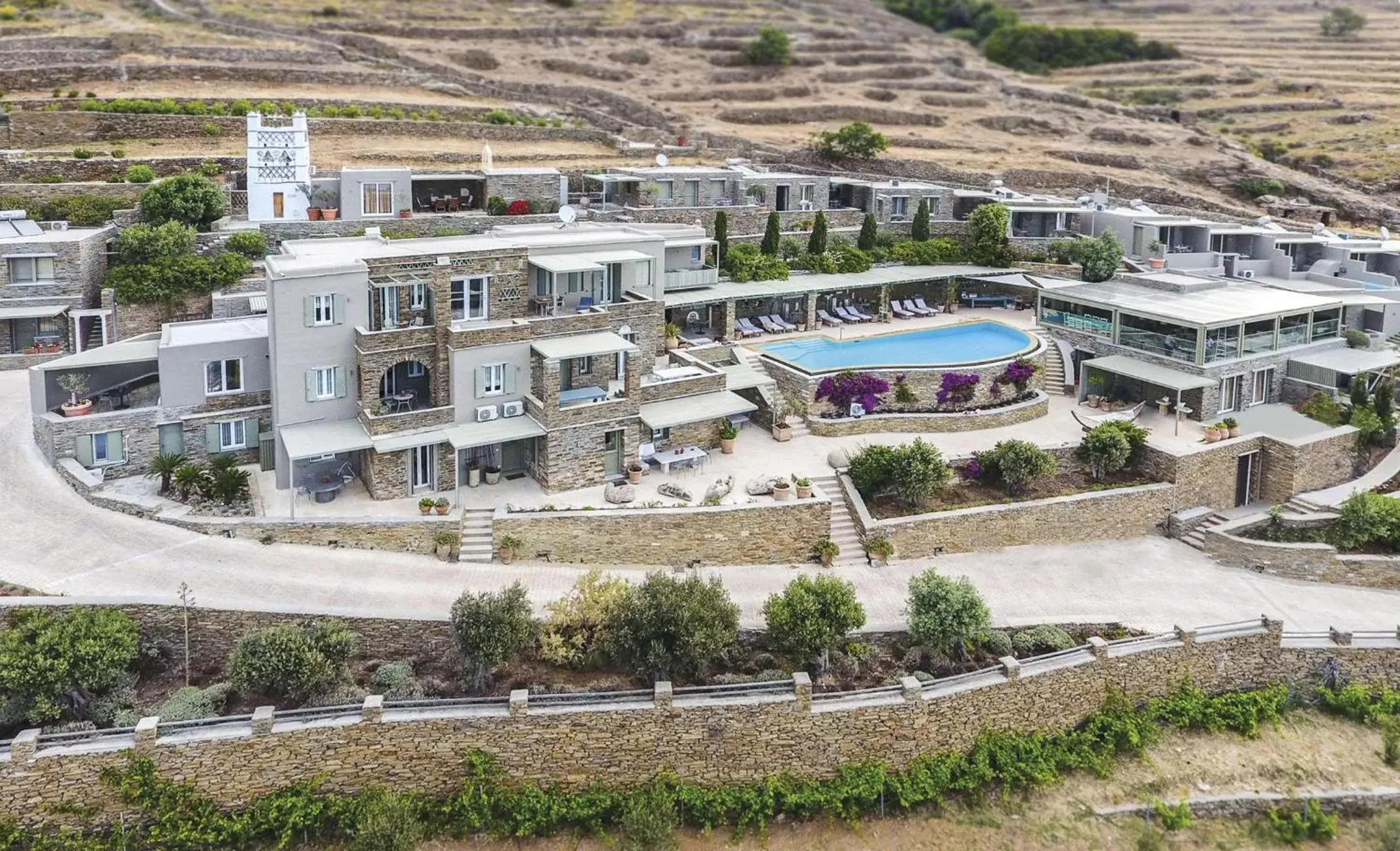 Bird's eye view, Bird's-eye View in Aeolis Tinos Suites